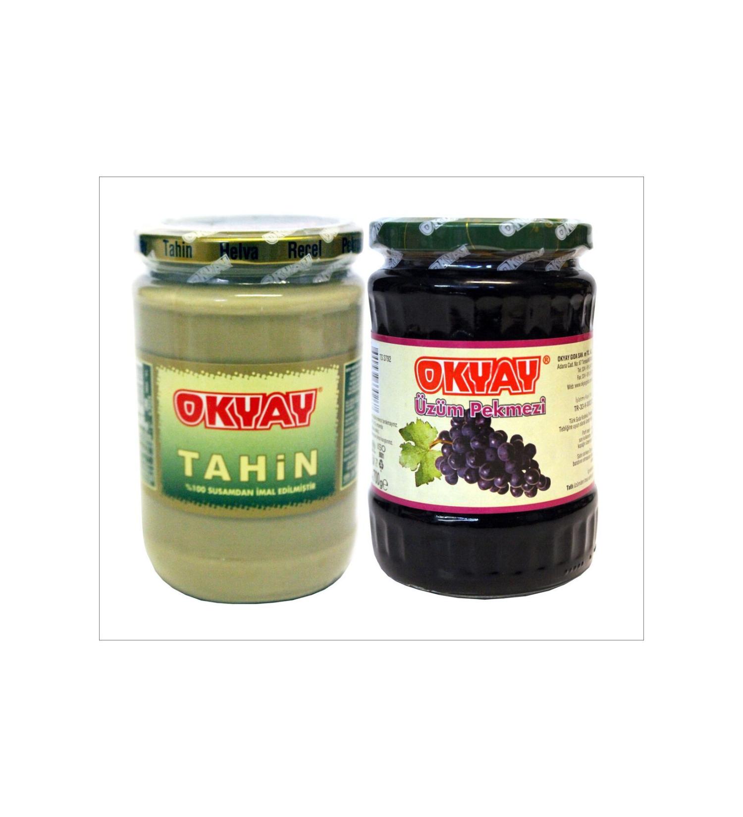 Okyay 600 gr. tahini & 700 gr. grape molasses advantageous package