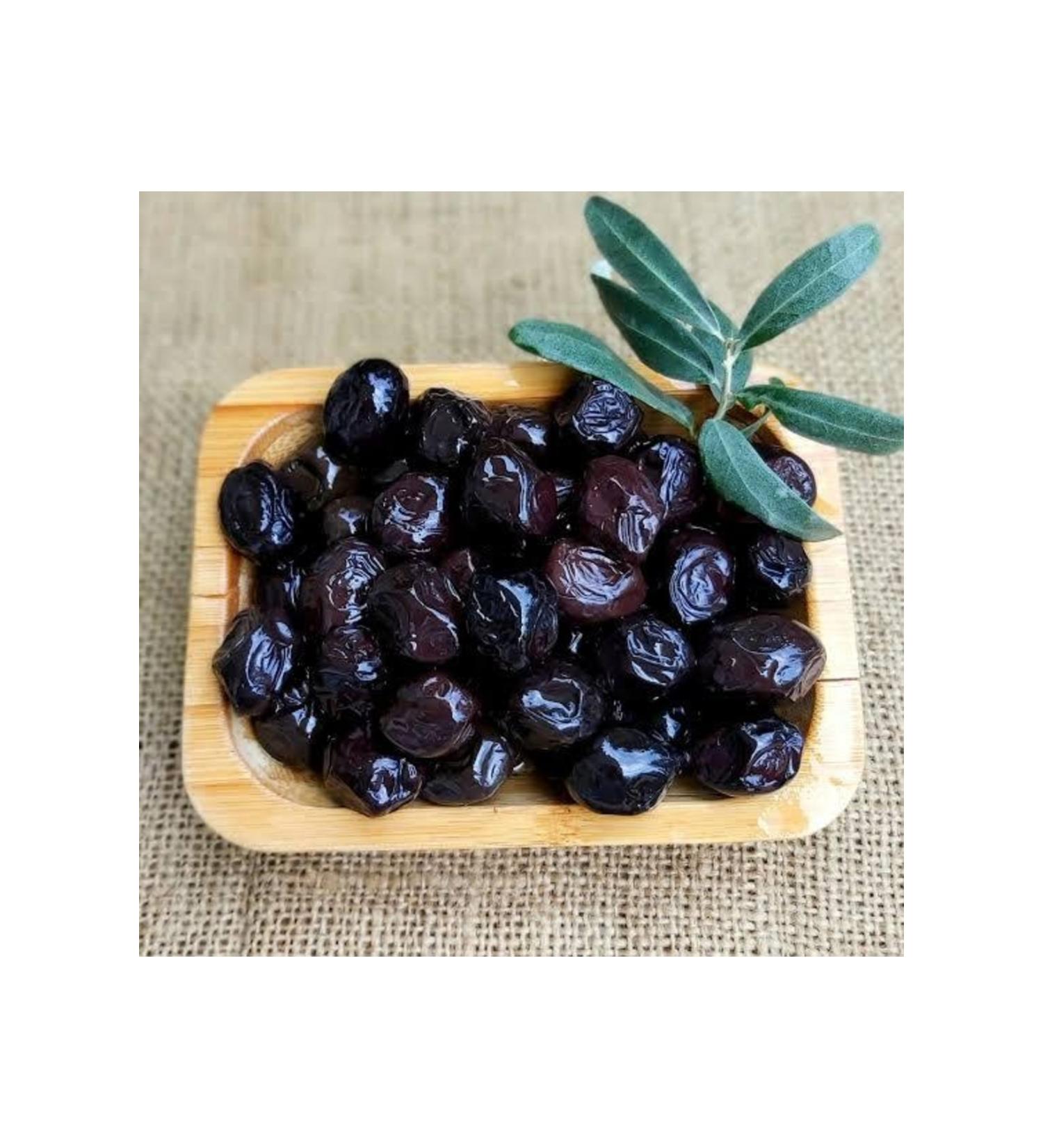 OLIVE HEAVEN Black Diamond Oiled Saddle Black Olives 1 Kg 231-260 Caliber