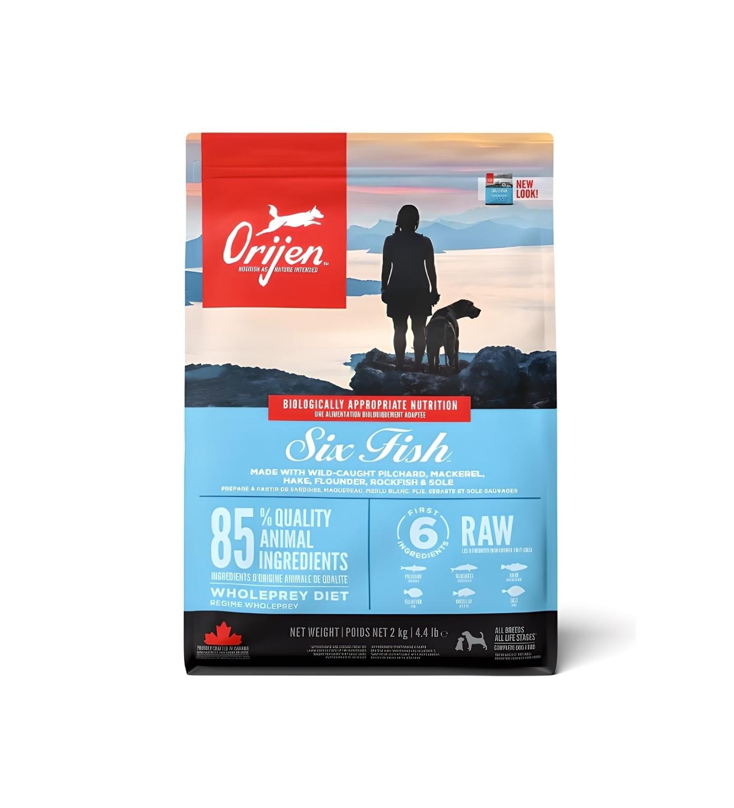 Orijen 6 Six Fish Grain-Free Fish Adult Dog Food 2 Kg