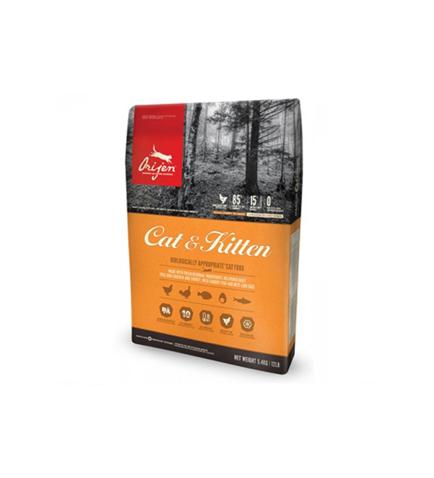 Orijen Kitten Grain-Free Kitten and Adult Cat Food 5.4 Kg