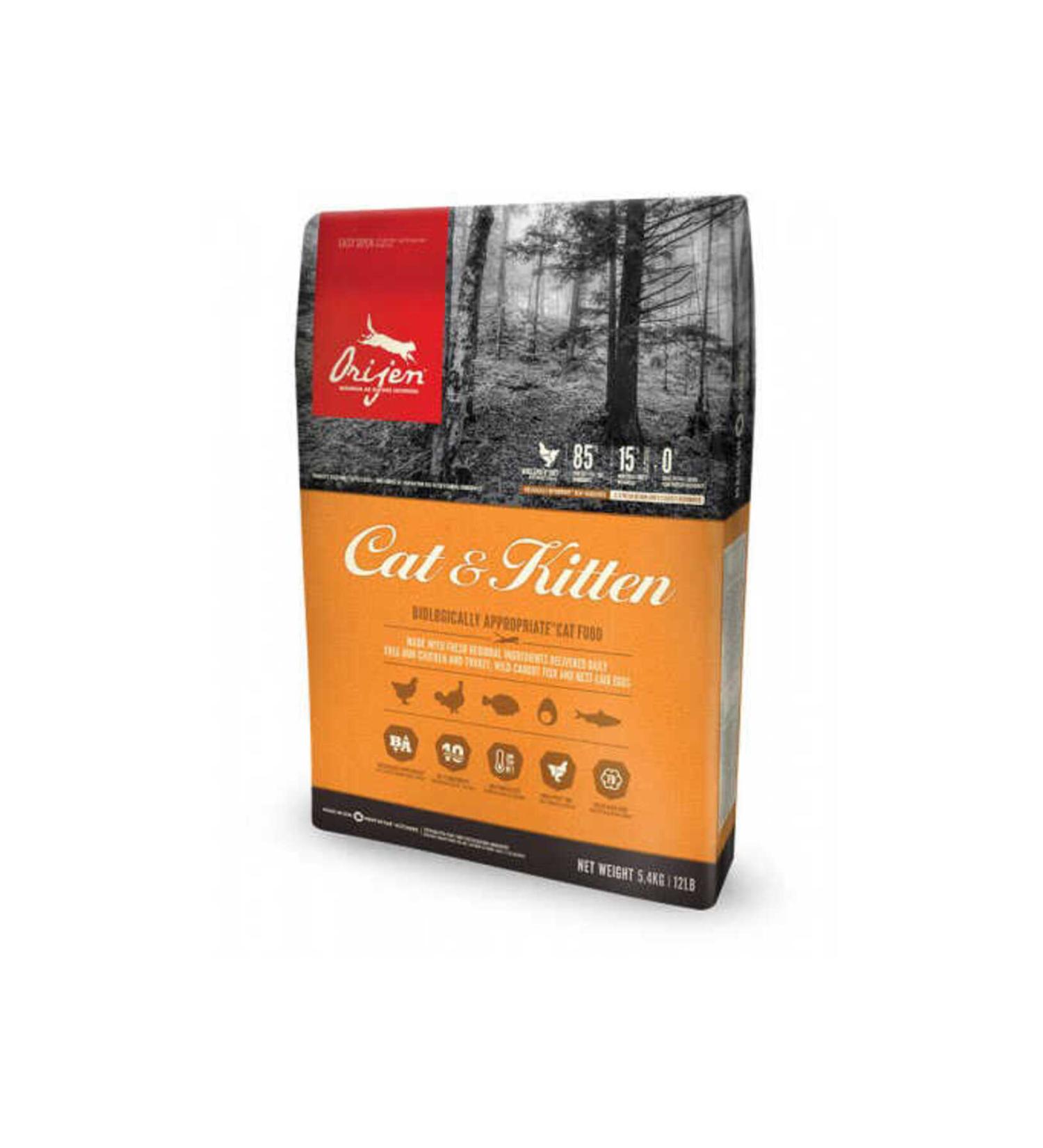 Orijen Kitten Grain-Free Chicken Kitten and Adult Cat Food 1.8 Kg