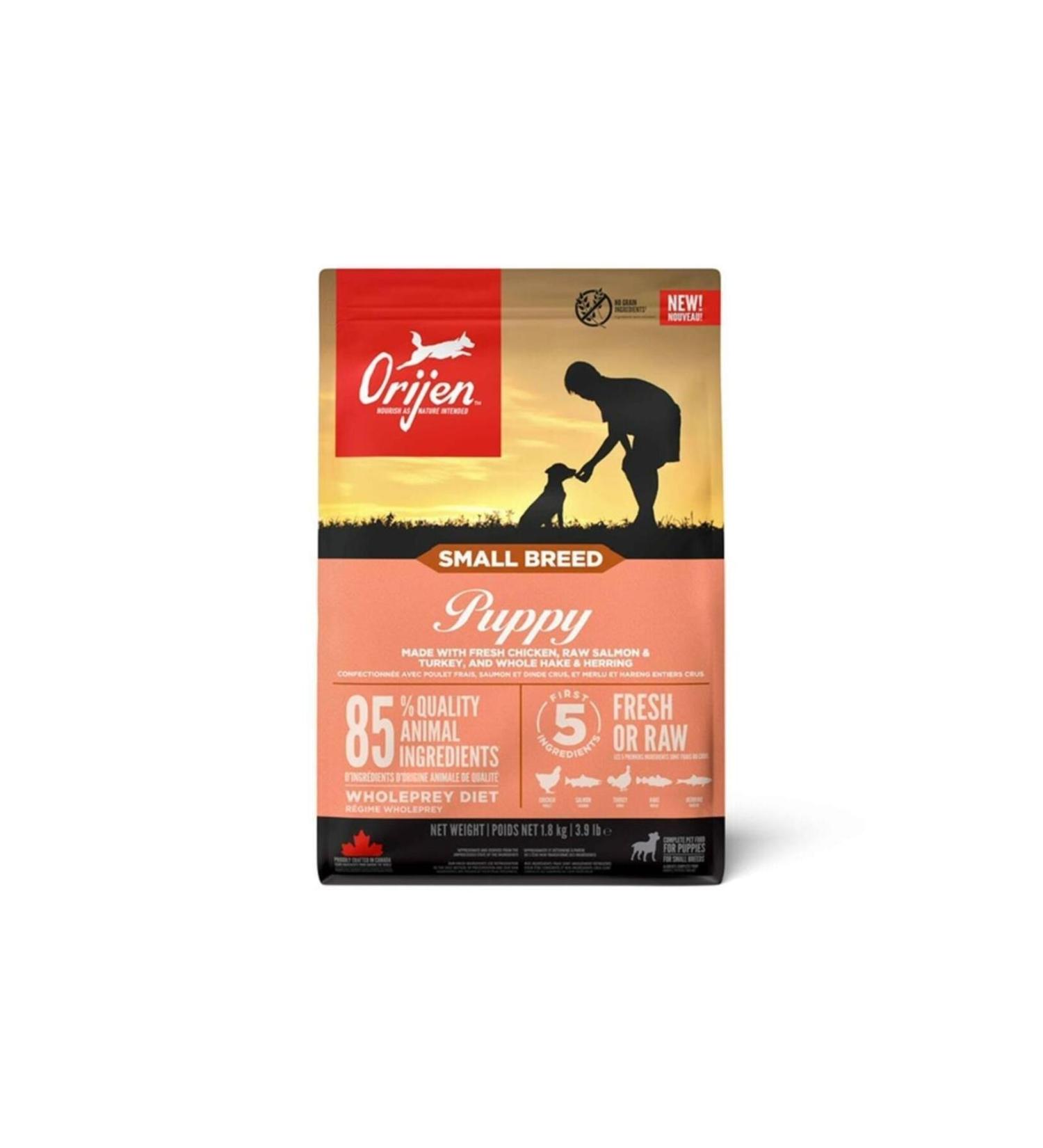 Orijen Puppy Small Breed Chicken Salmon and Turkey Meat Small Breed Puppy Food 4.5 Kg