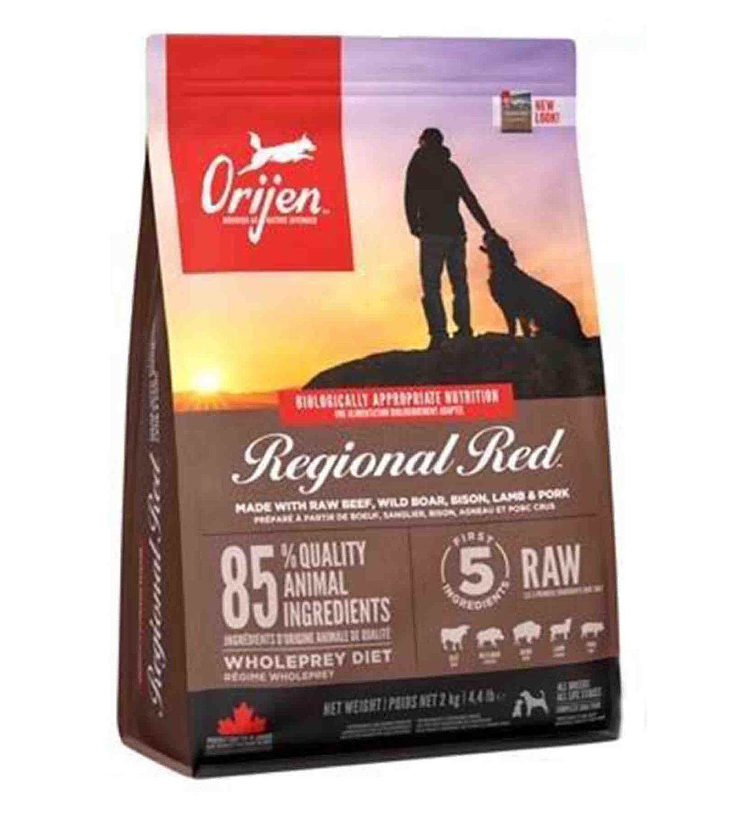 Orijen Regional Red Grain-Free Red Meat Adult Dog Food 2kg