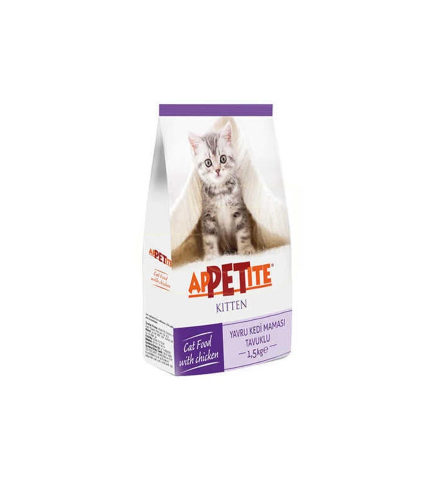 Appetite Chicken Meat Cheap Kitten Cat Dry Food 3 Kg Kitten 1.5kgx2
