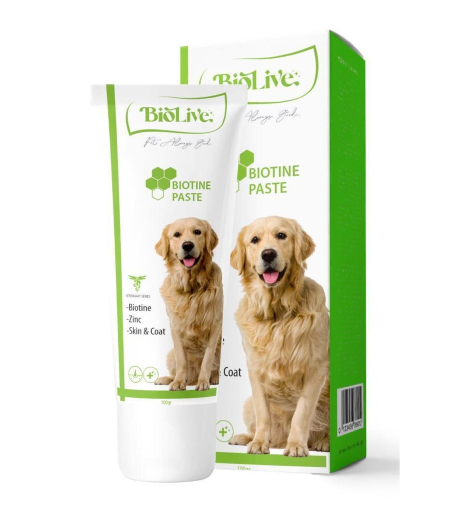 Biotin Skin and Coat Health Paste for Dogs 100gr