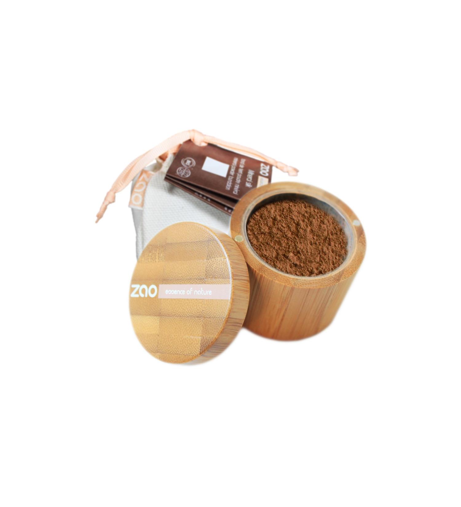 Zao Organic Loose Powder - Bamboo Mineral Silk 505 Coffee Beige 15 g 3700756605050