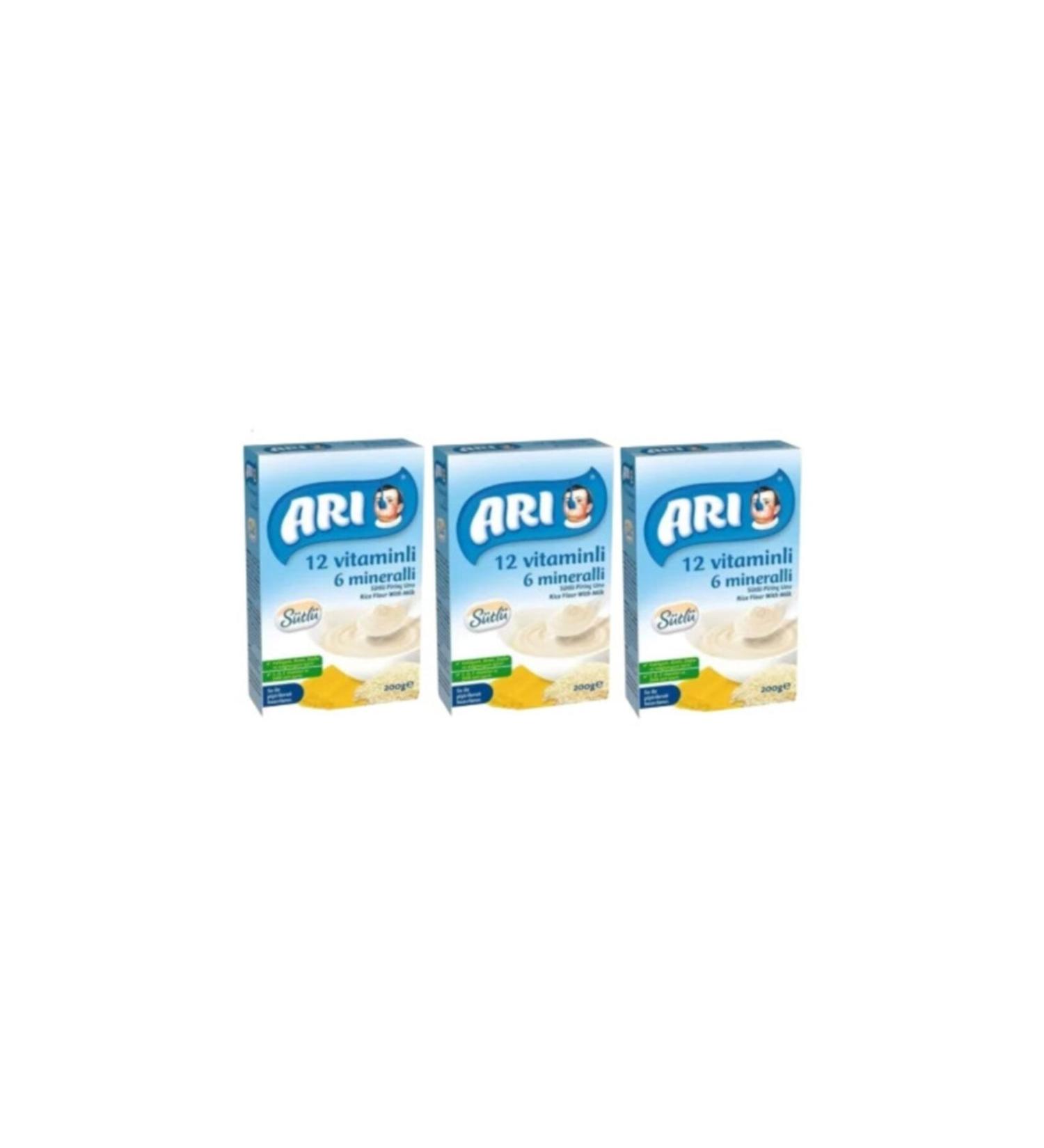 Bee Food Rice Flour 200 Gr Milk-Banana 12 Vitmin 6 Minerelli 4 Piece Set