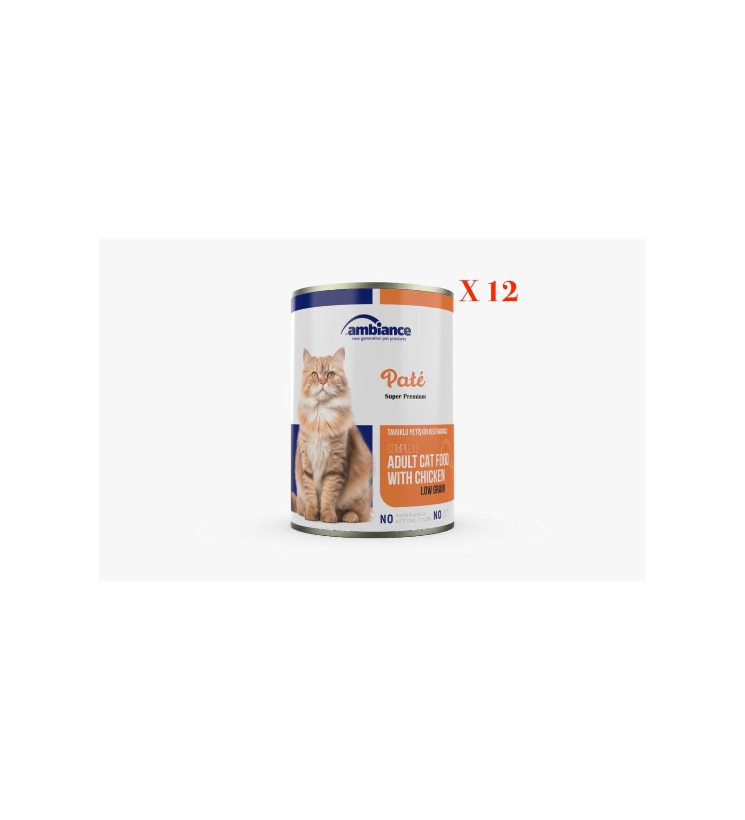 Ambiance Adult Cat Canned Chicken Meat Paste 12-pack 415 gr