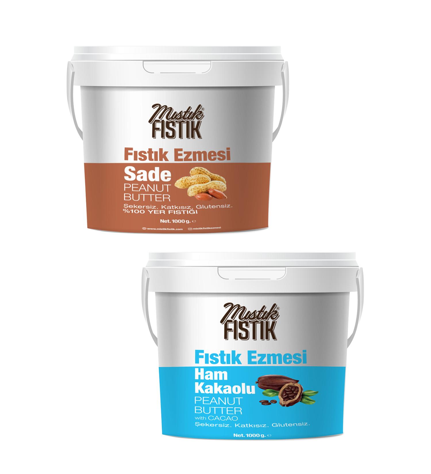 Pistachio Peanuts PLAIN AND COCOA PEANUT BUTTERS 1 KG. - Buy Online on GoSupps.com