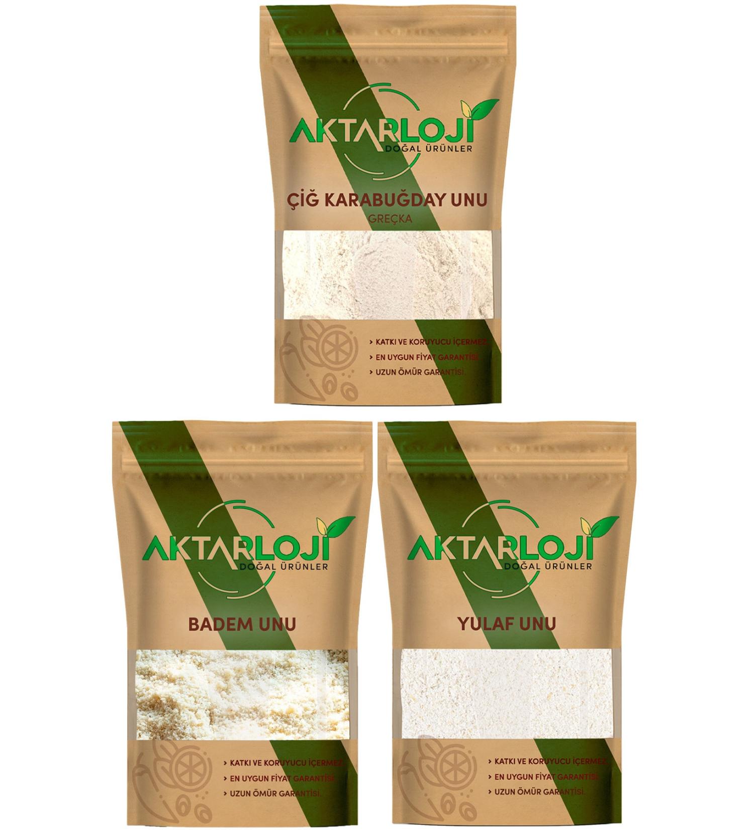 1 Kg Buckwheat Flour + 1 Kg Oat Flour + 100 Gr Almond Flour