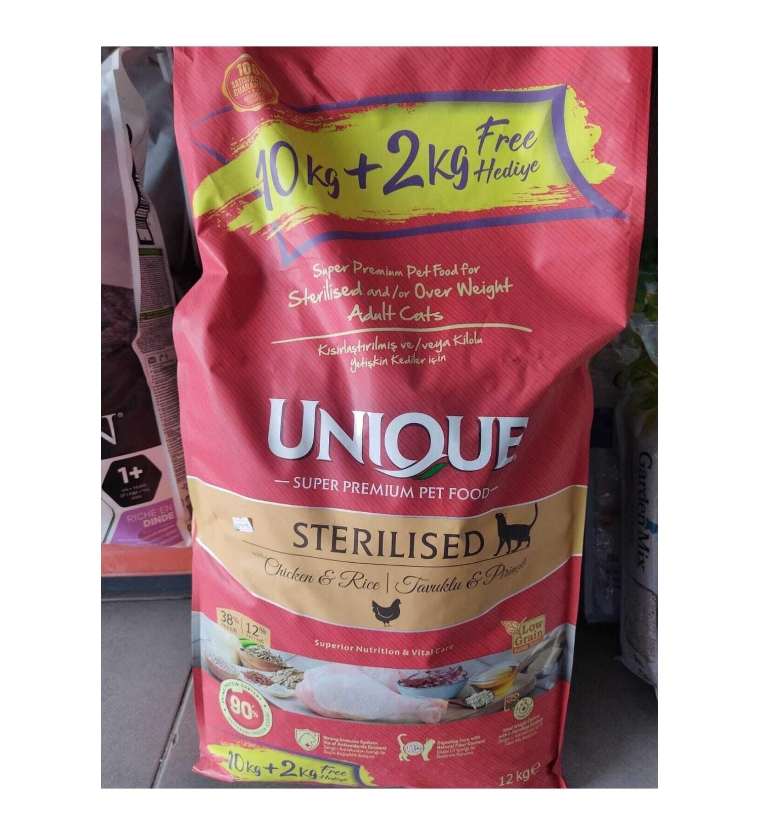 Unique Sterile Chicken Cat Food 10+2 Kg Affordable Package