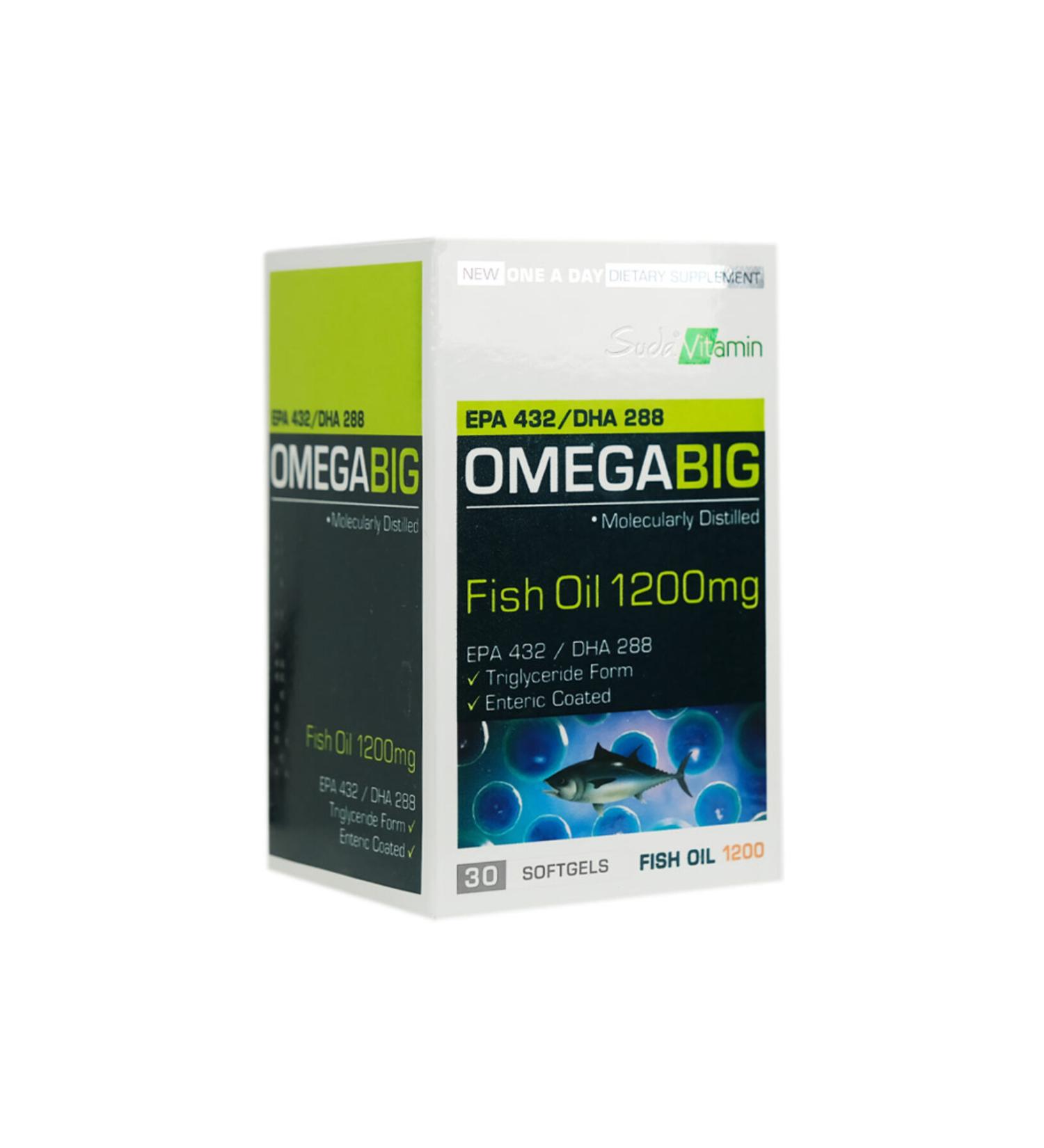 Water Collagen Water Vitamin Omegabig Fish Oil 30 Capsules