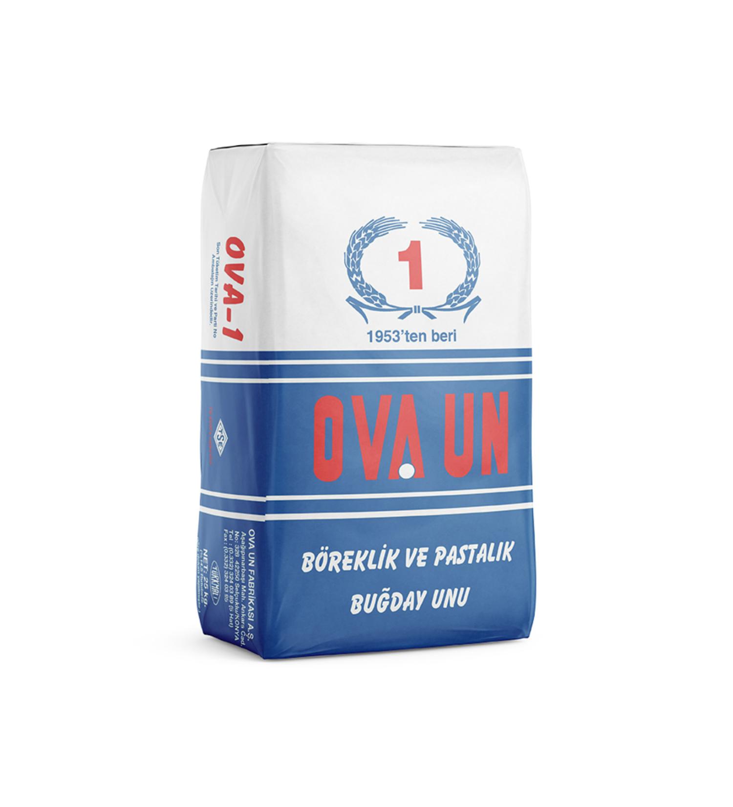 Ova flour Ova 1 Wheat Flour for Pastry and Pastry (1-10 Kg)