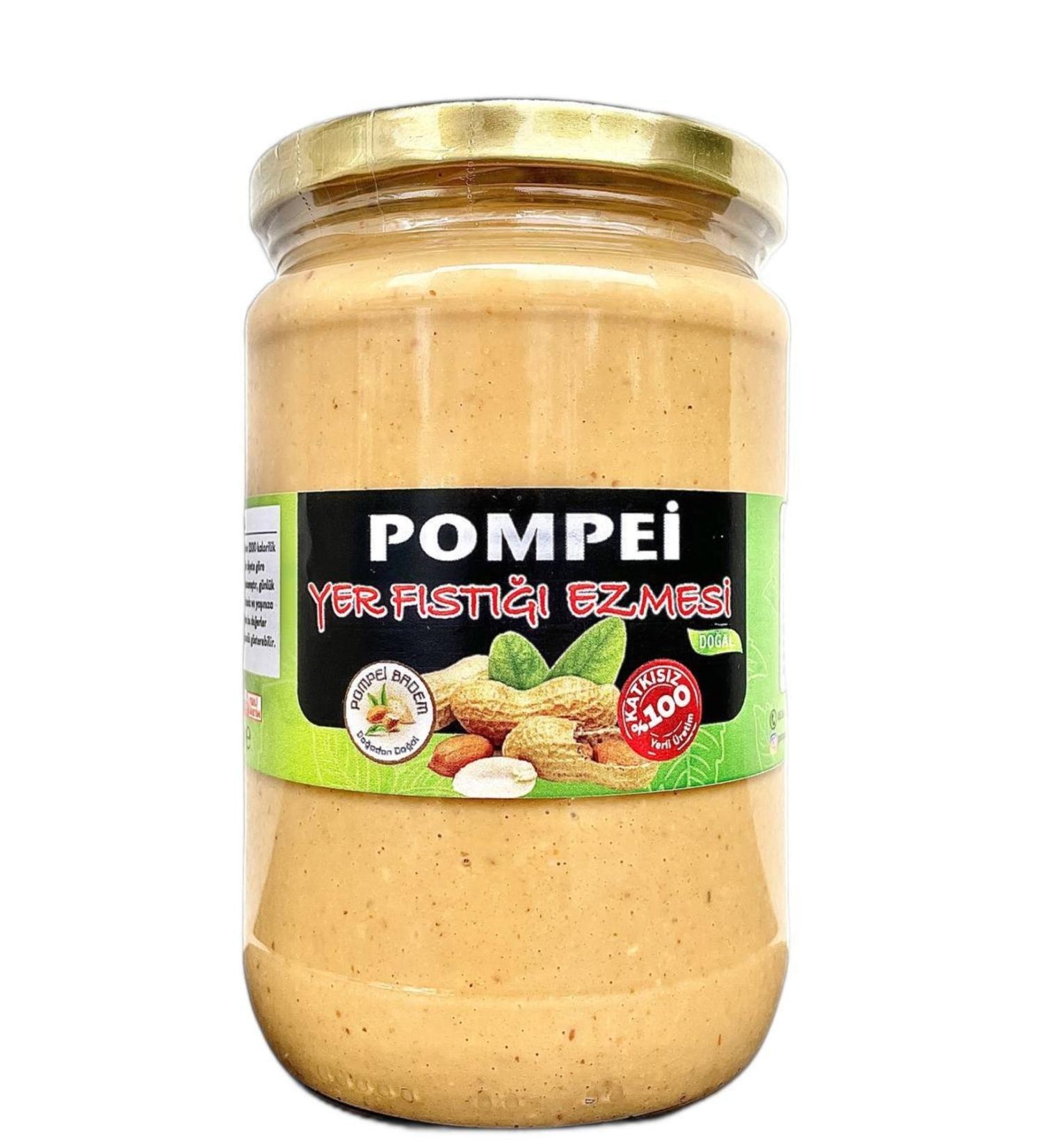 POMPEI ALMOND 600 Gr 0 Tahini Organic Natural Additive-Free Gluten-Free Local Plain Sugar-Free