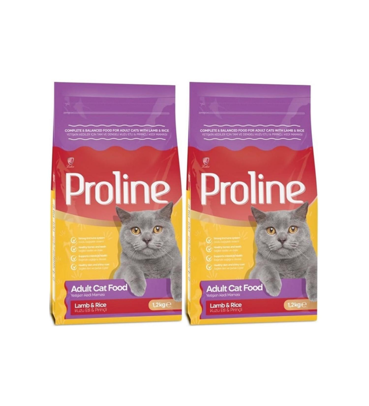 Proline Proline Cat Food Adult Lamb & Rice 1.2 Kg. (2 PIECES)