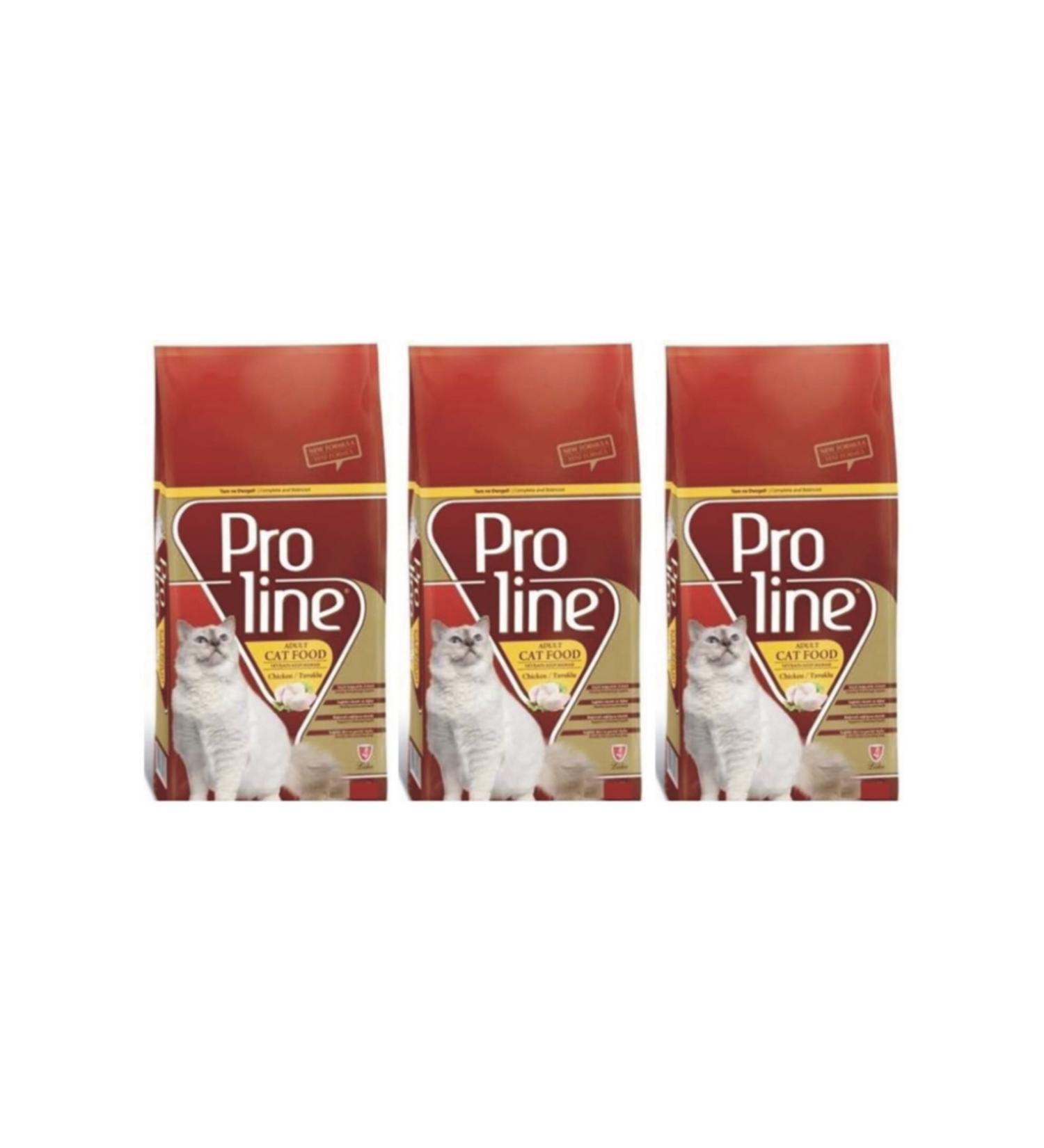 Proline Chicken Adult Cat Food 3x1.5 Kg