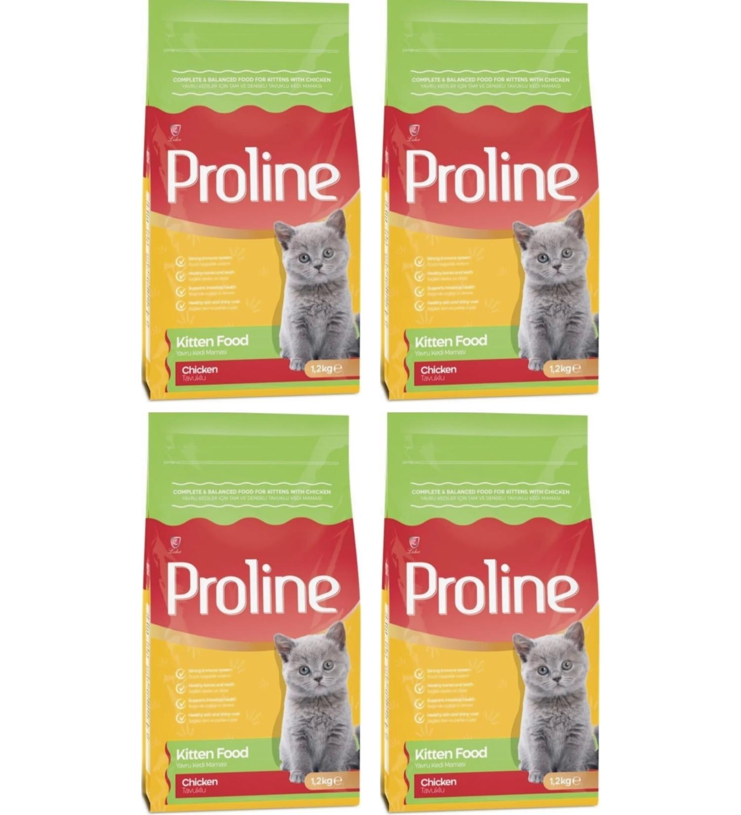Proline Chicken Kitten Kitten Cat Food 4x1.2 kg.