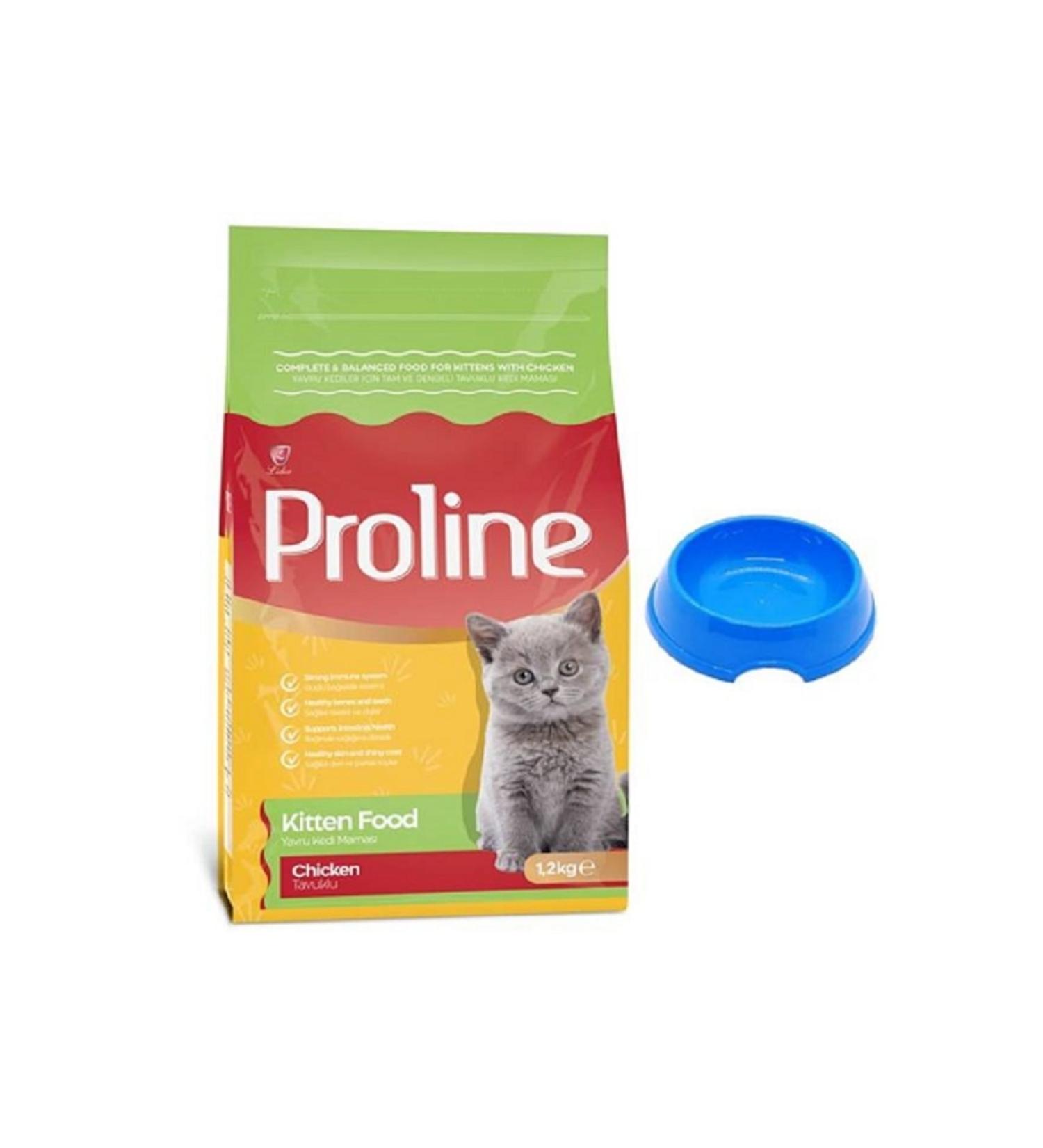 Proline Proline Chicken Kitten Cat Food 1.2 Kg + Small Food Bowl