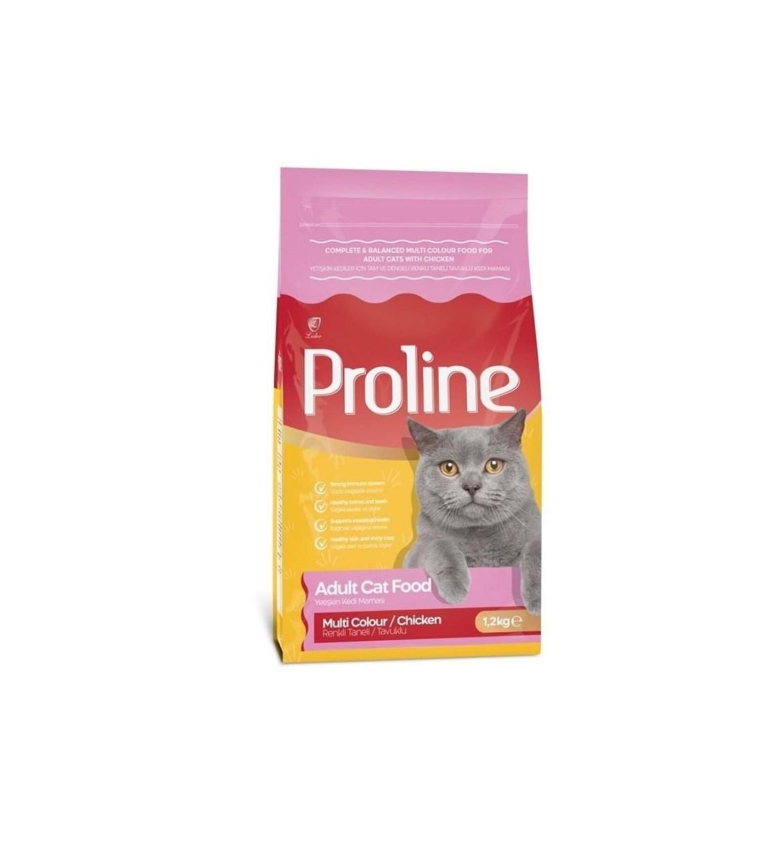 Proline ProLine Colorful Granular Chicken Adult Cat Food 1.2 Kg - Buy Online on GoSupps.com