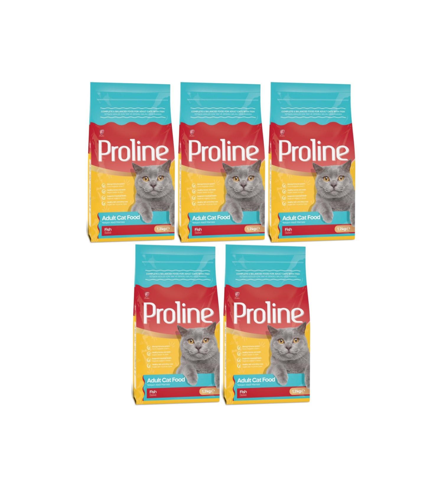Proline Fish and Rice Adult Cat Food 1.2kg - 5 Pieces