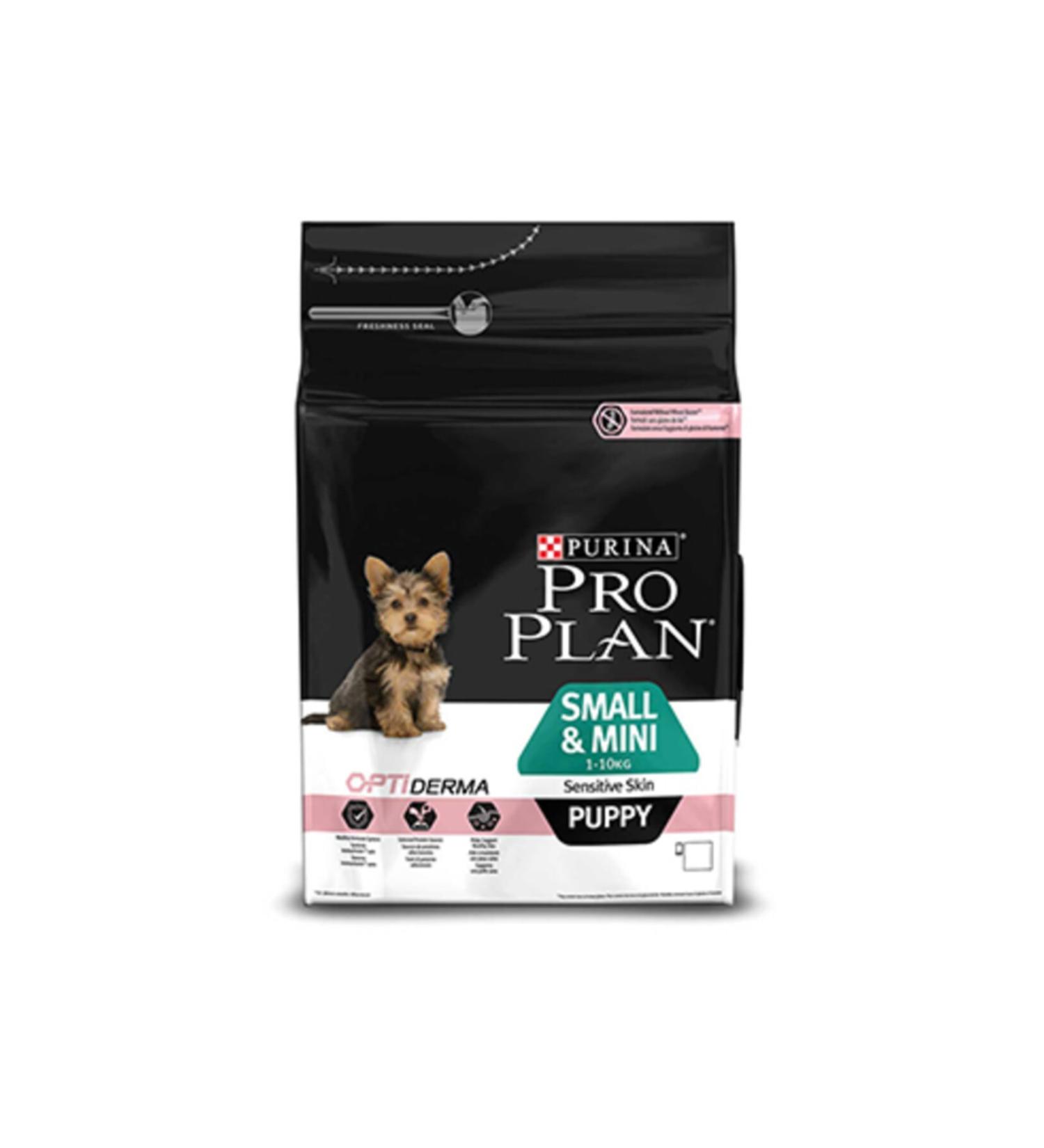 Pro Plan Purina Pro Plan Small & Mini Puppy Sensitive Skin With Optiderma Rich Salmon Meat Content 3kg