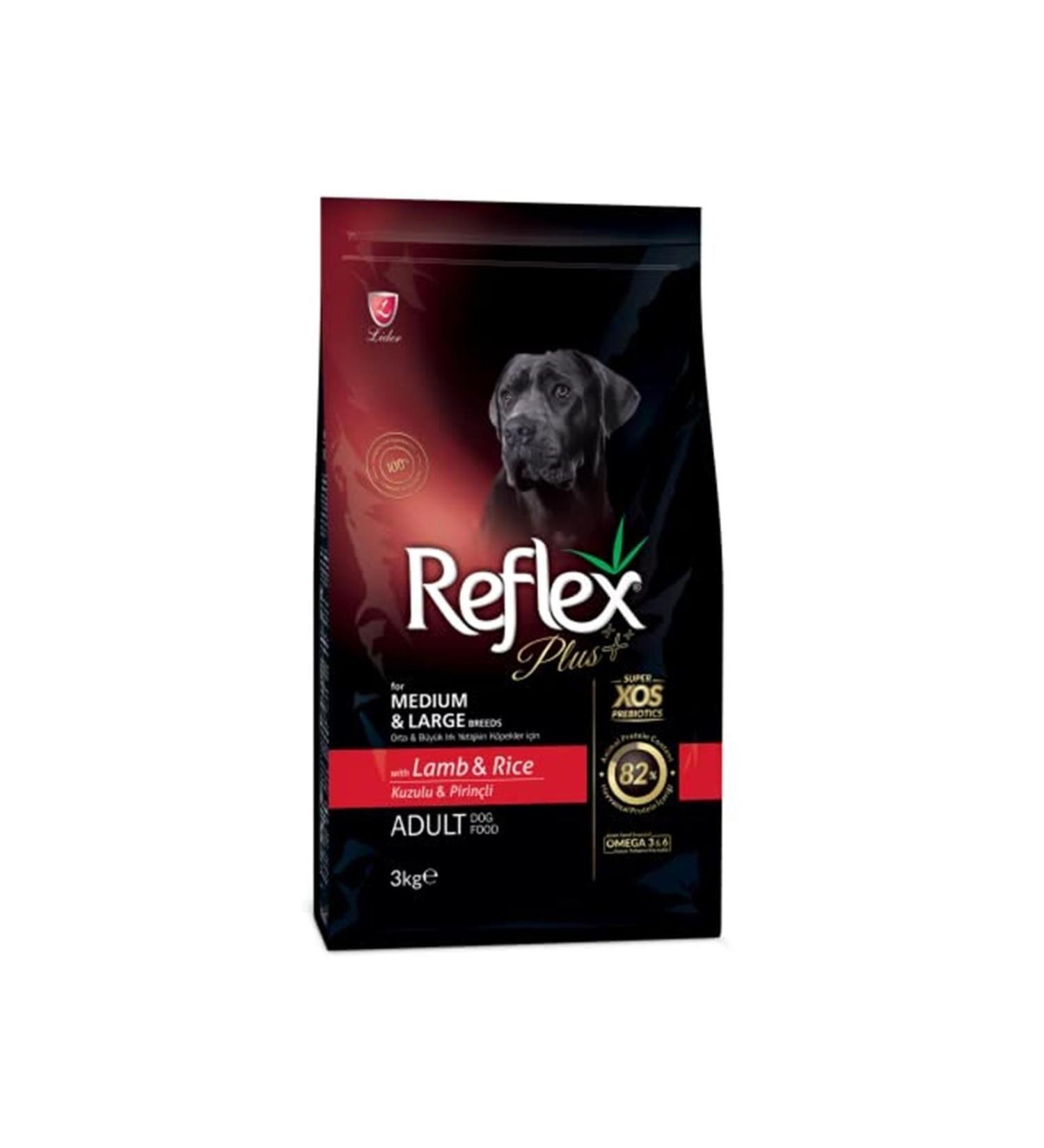 Reflex Plus Medium and Large Breed Lamb Puppy Food 3kg