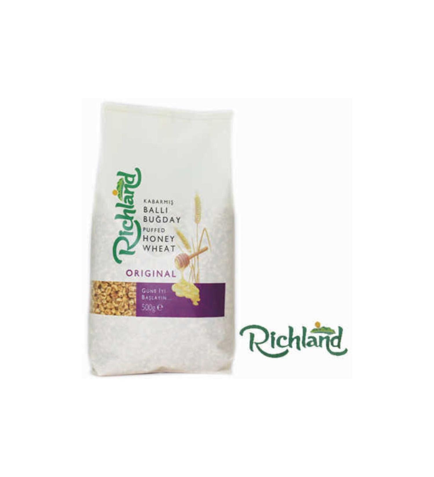 Richland Honey Wheat Flakes 500 gr (PUFFED HONEY WHEAT)