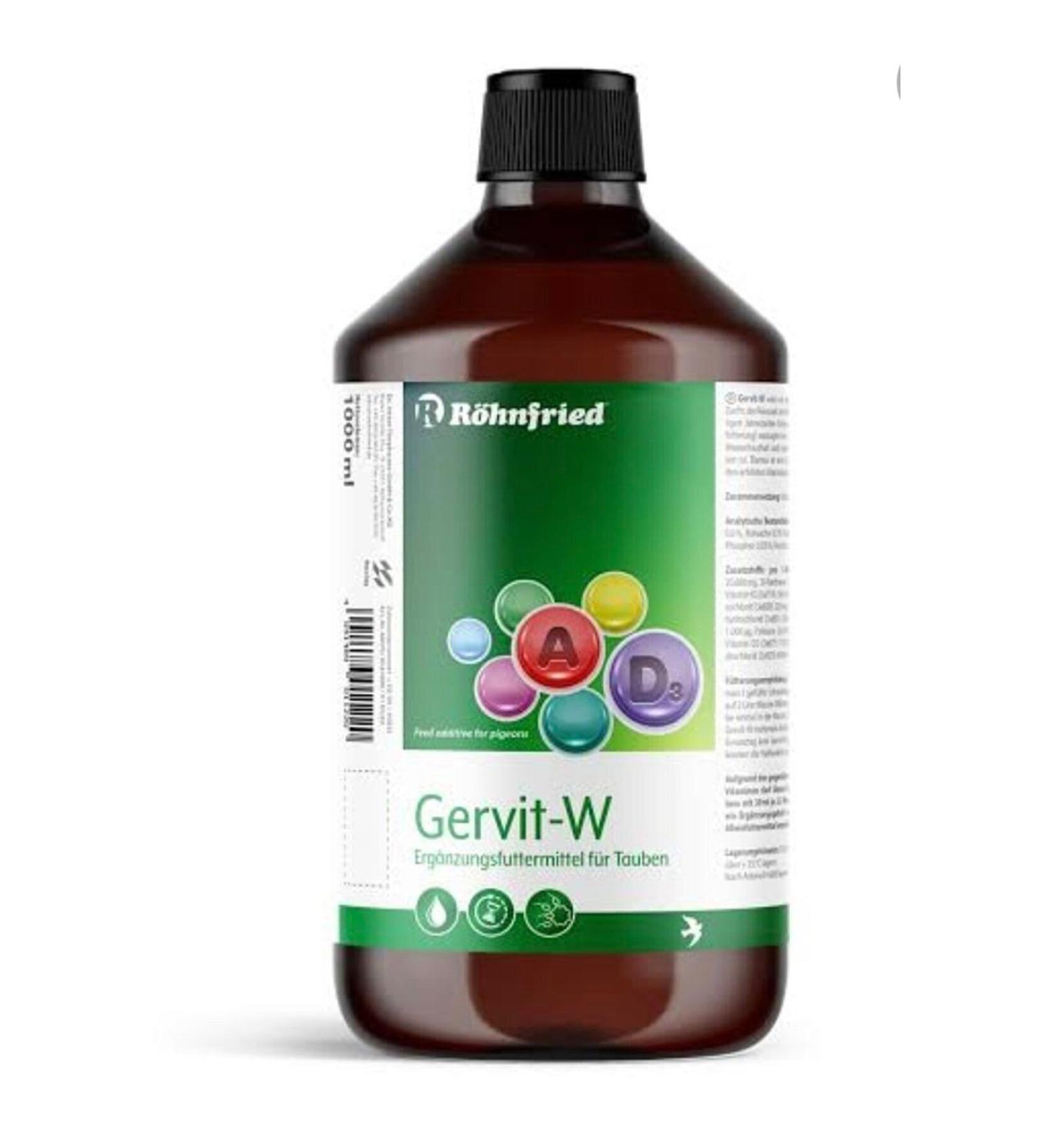 R hnfried Gervit-w 18 Types of Vitamin (500 ml) (GLASS BOTTLE WITH SEALABLE CAP - DIVISION FROM ORIGINAL BOTTLE)
