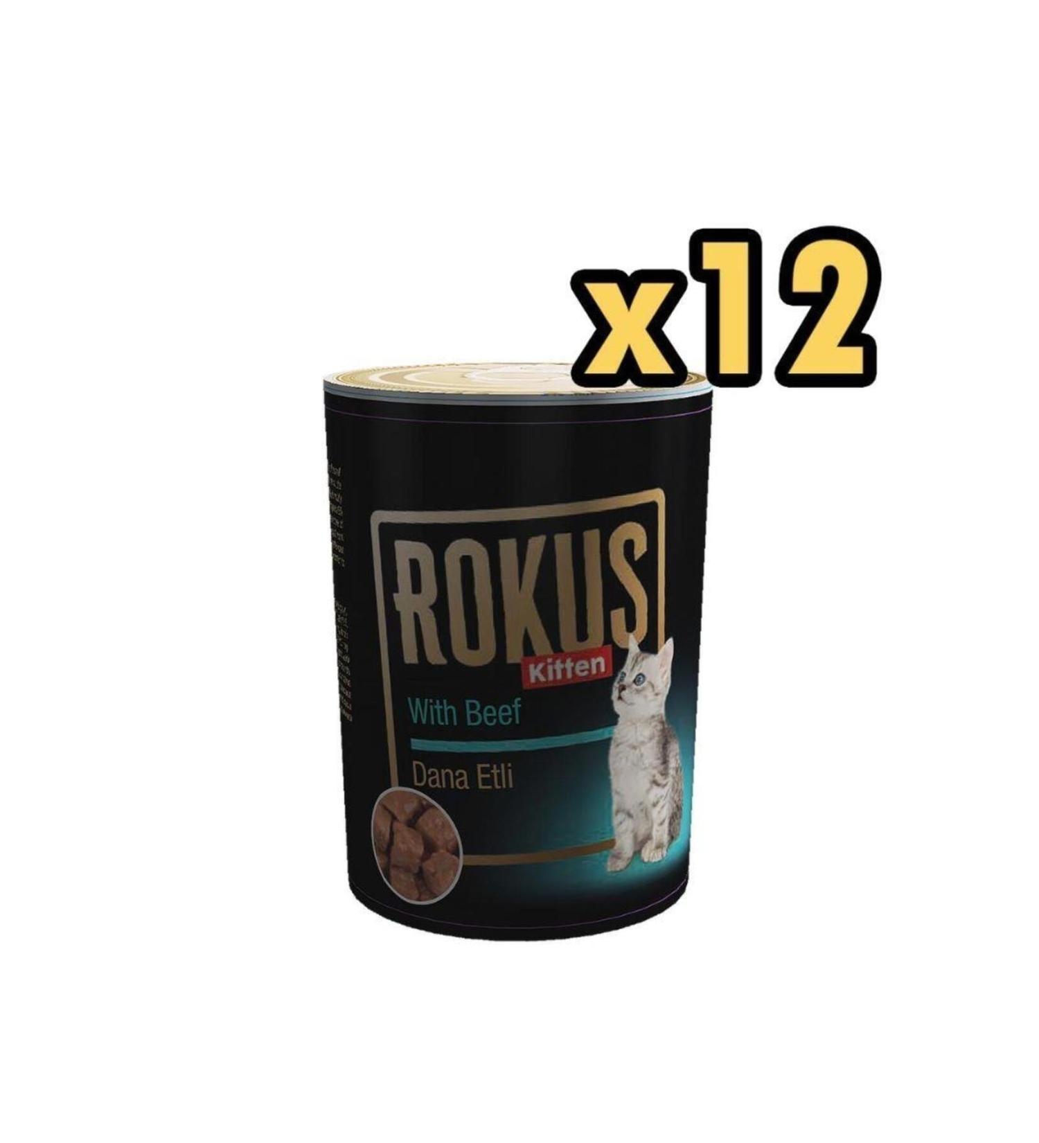 Rokus Kitten Canned Kitten Food 410 Gr x 12 Pieces