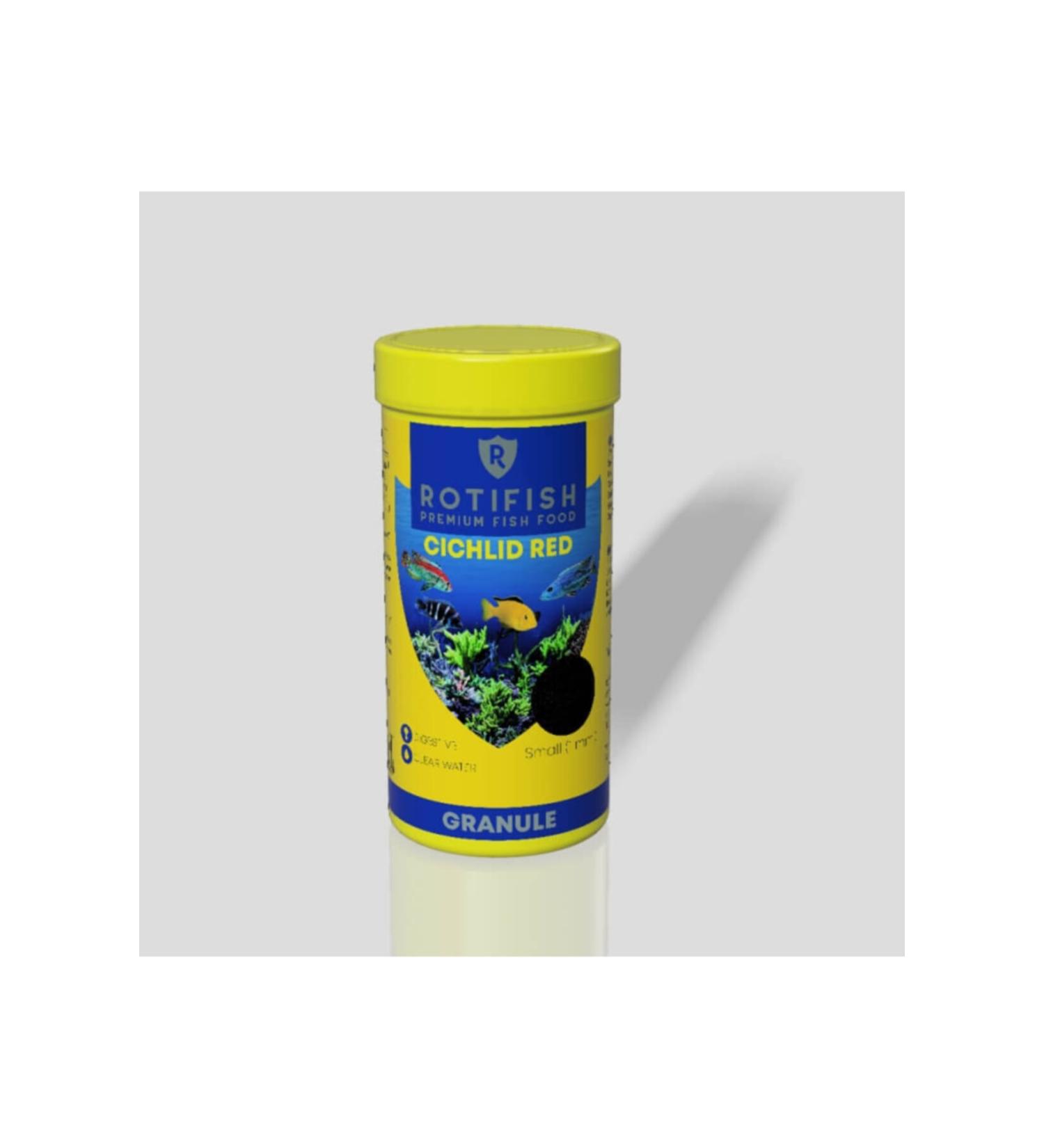 Rotifish Cichlid Food Cichlid Red Fish Food 1mm 500ml 180gr