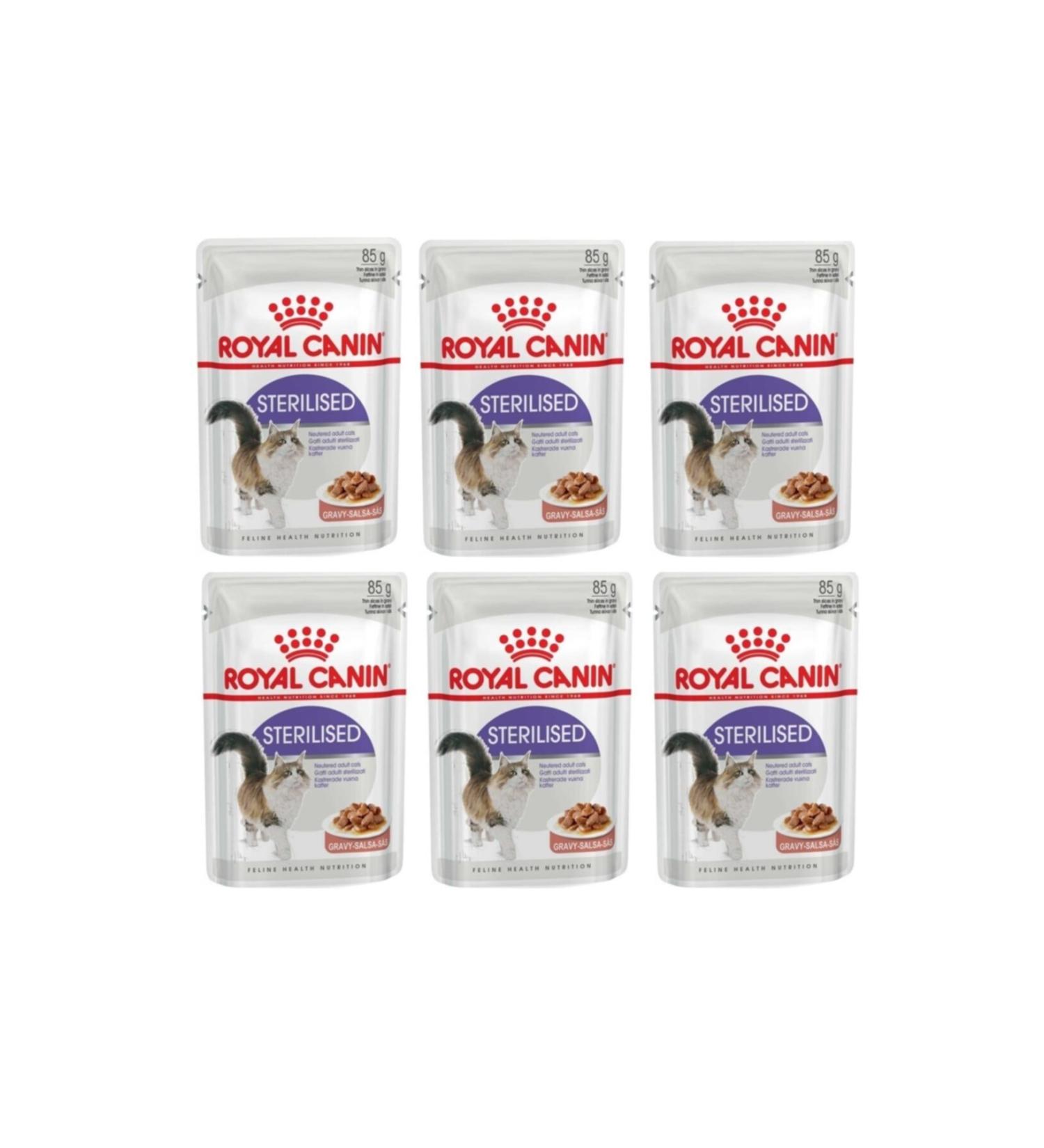 Royal Canin Sterilized Gravy Sauce Neutered Cat Age 85 gr (6 Pieces)