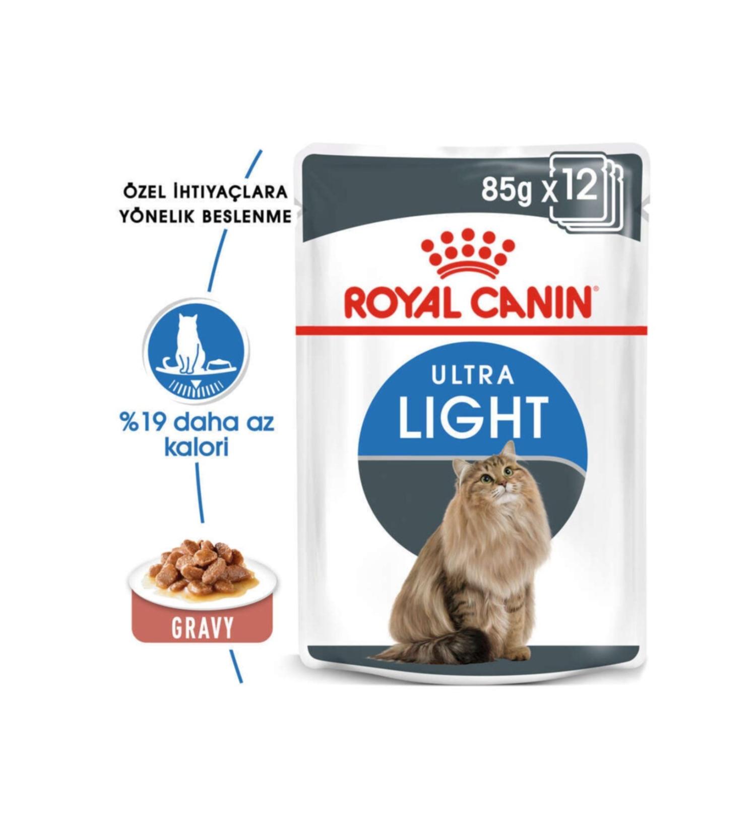 Royal Canin Ultra Light Pouch Cat Canned Food 85 Gr 12 Pieces