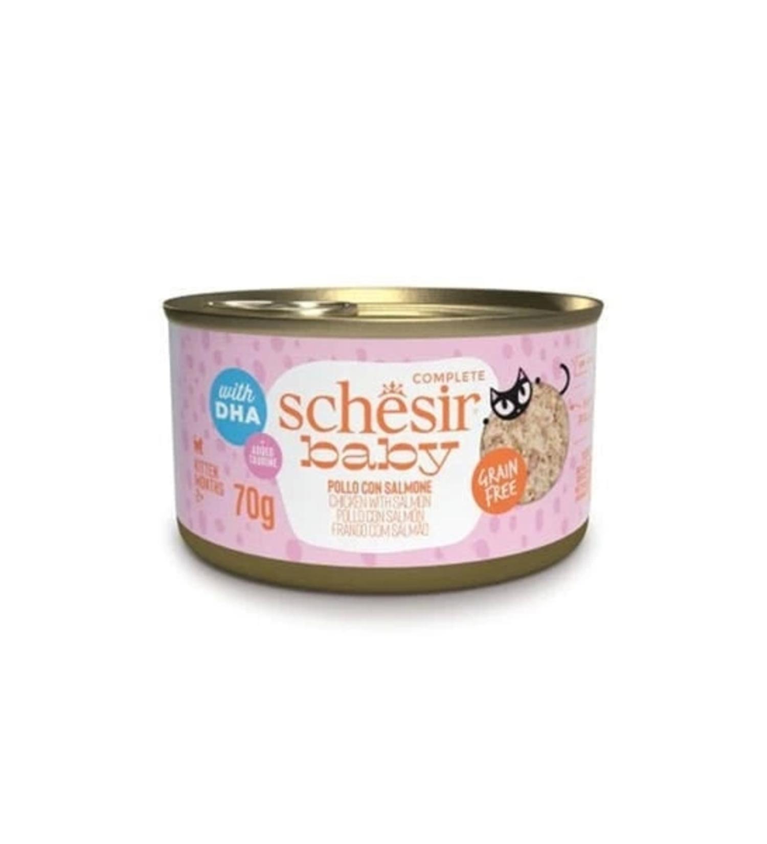 Schesir Baby Cat Chicken and Salmon Kitten Canned Food 70 gr