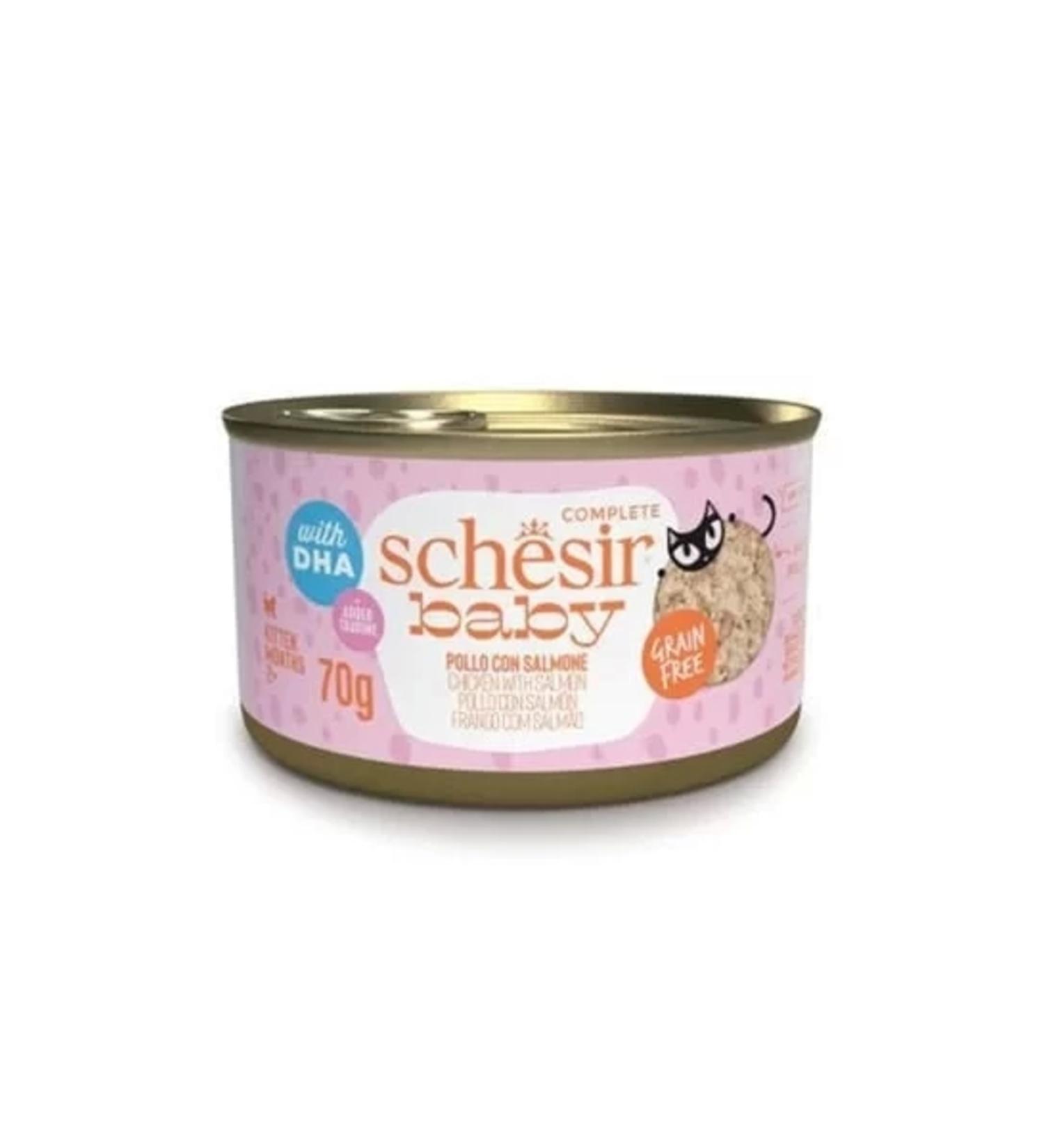 Schesir Baby Cat Chicken and Salmon Kitten Canned Food 70 gr