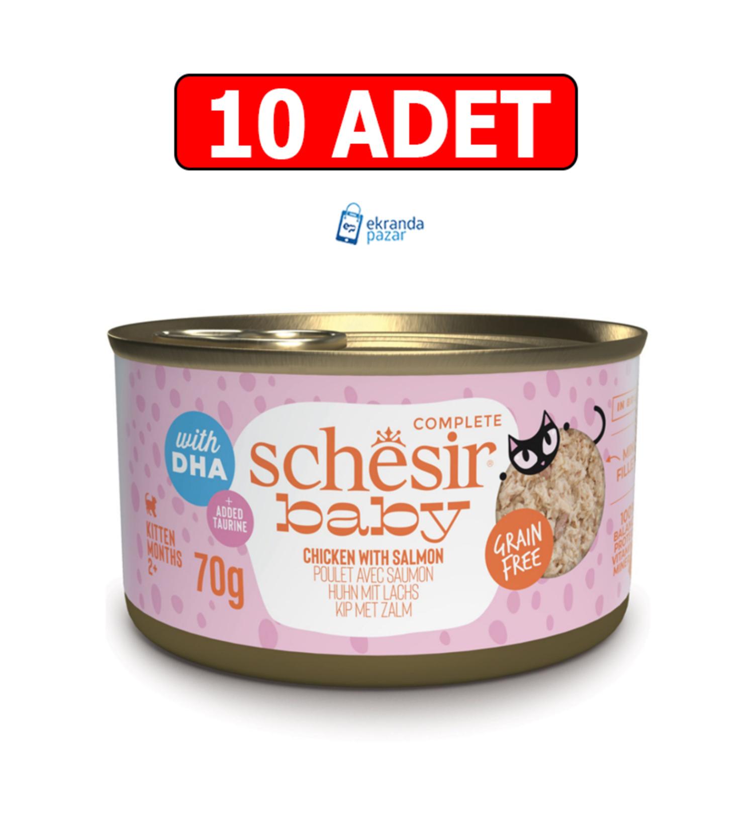 Schesir Baby Chicken With Salmon Mousse Canned 70g