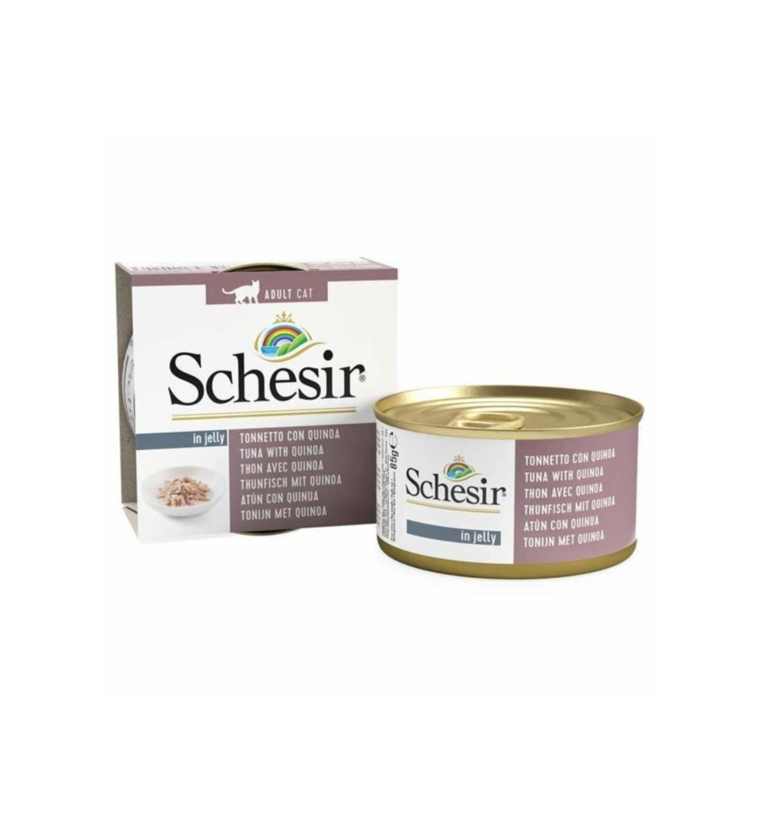 Schesir Grain-free Cat Canned Food with Tuna and Quinoa in Jelly 85 gr (stt:03/2027)