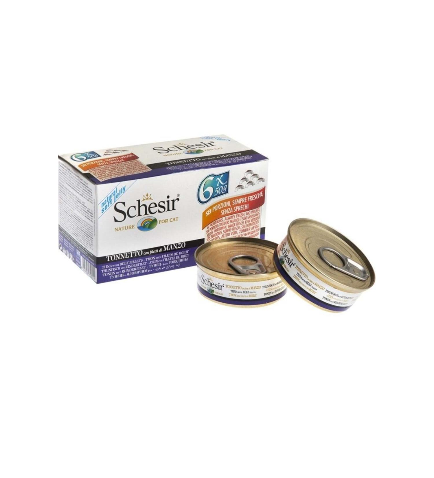 Schesir Tuna Shrimp Jelly Cat Wet Food 85 Gr X 6 Pieces