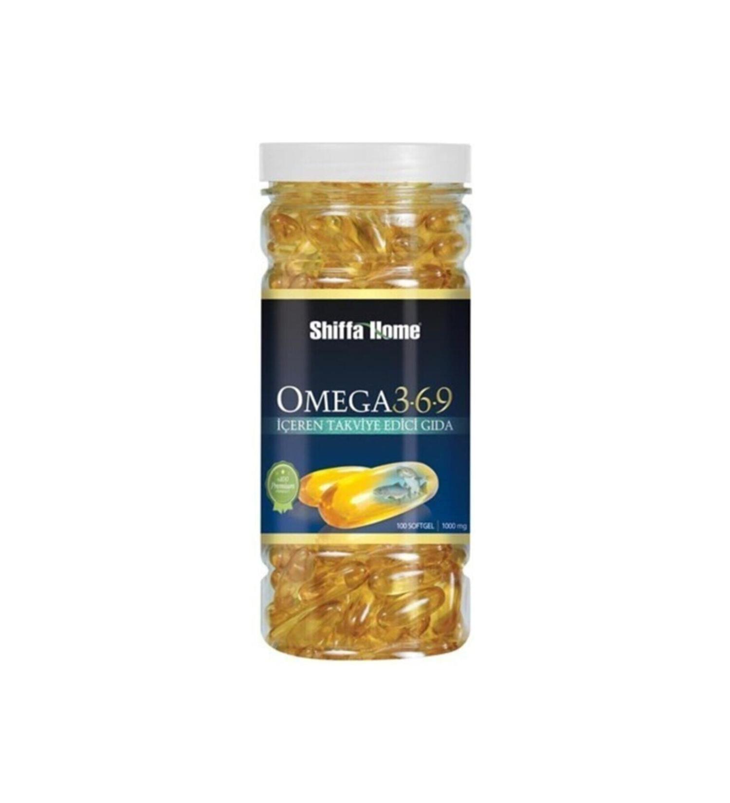 Shiffa Home Omega 3-6-9 Soft Gel 100 X 1000 Mg