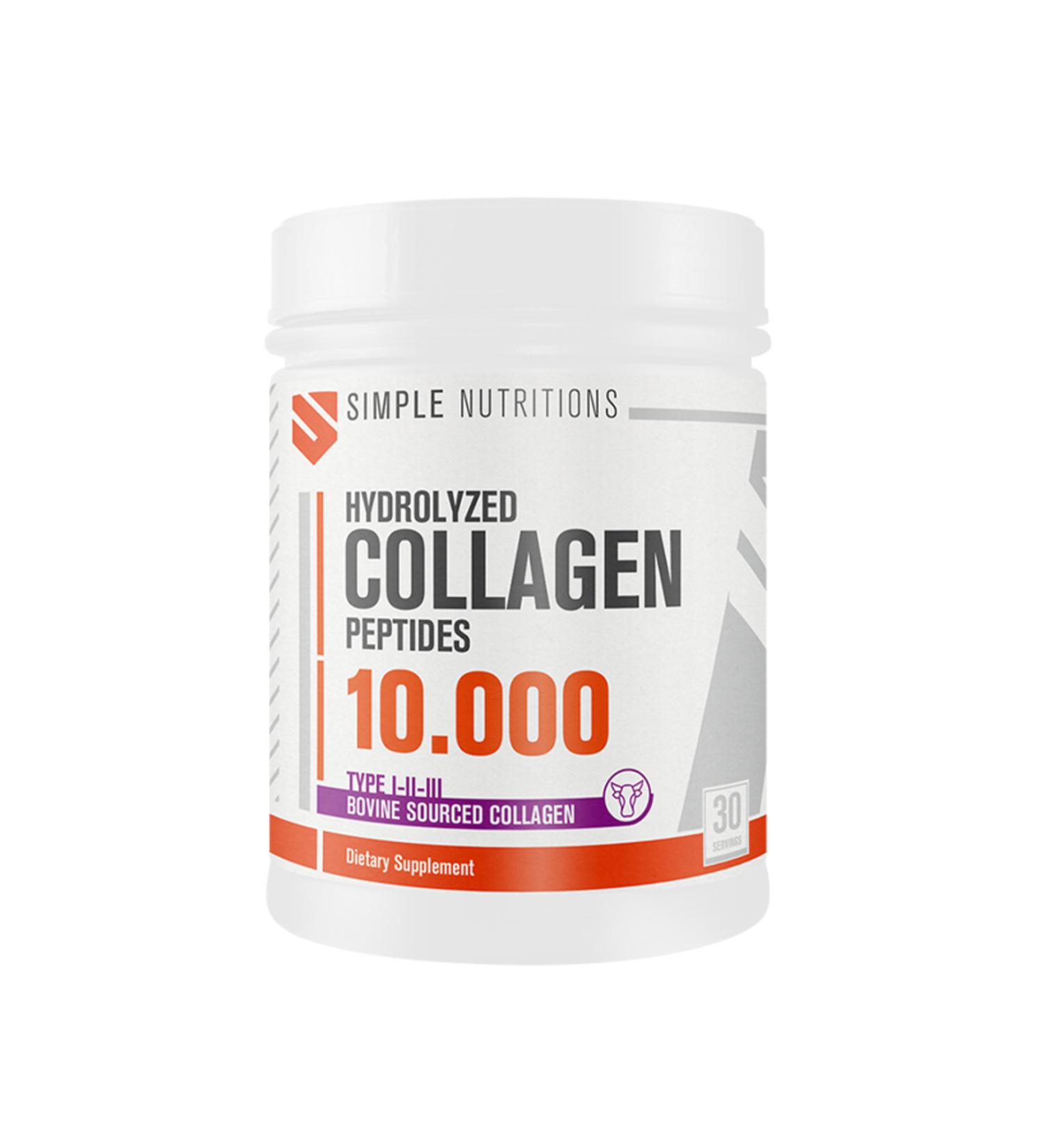 Simple Nutritions Hydrolyzed Collagen Peptides 300gr (30 Servings) Unflavored