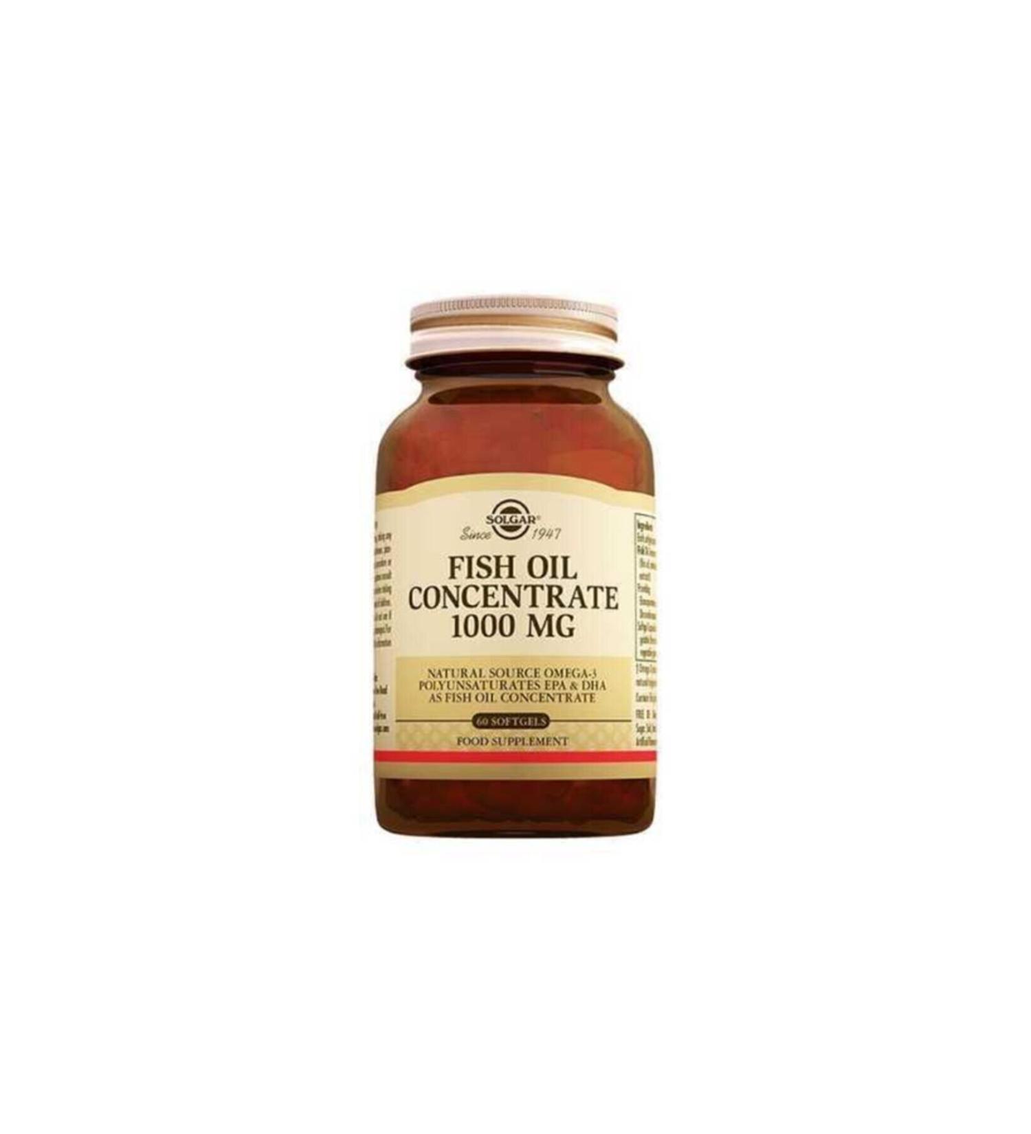 Solgar Fish Oil Concentrate 1000 mg 60 Capsules