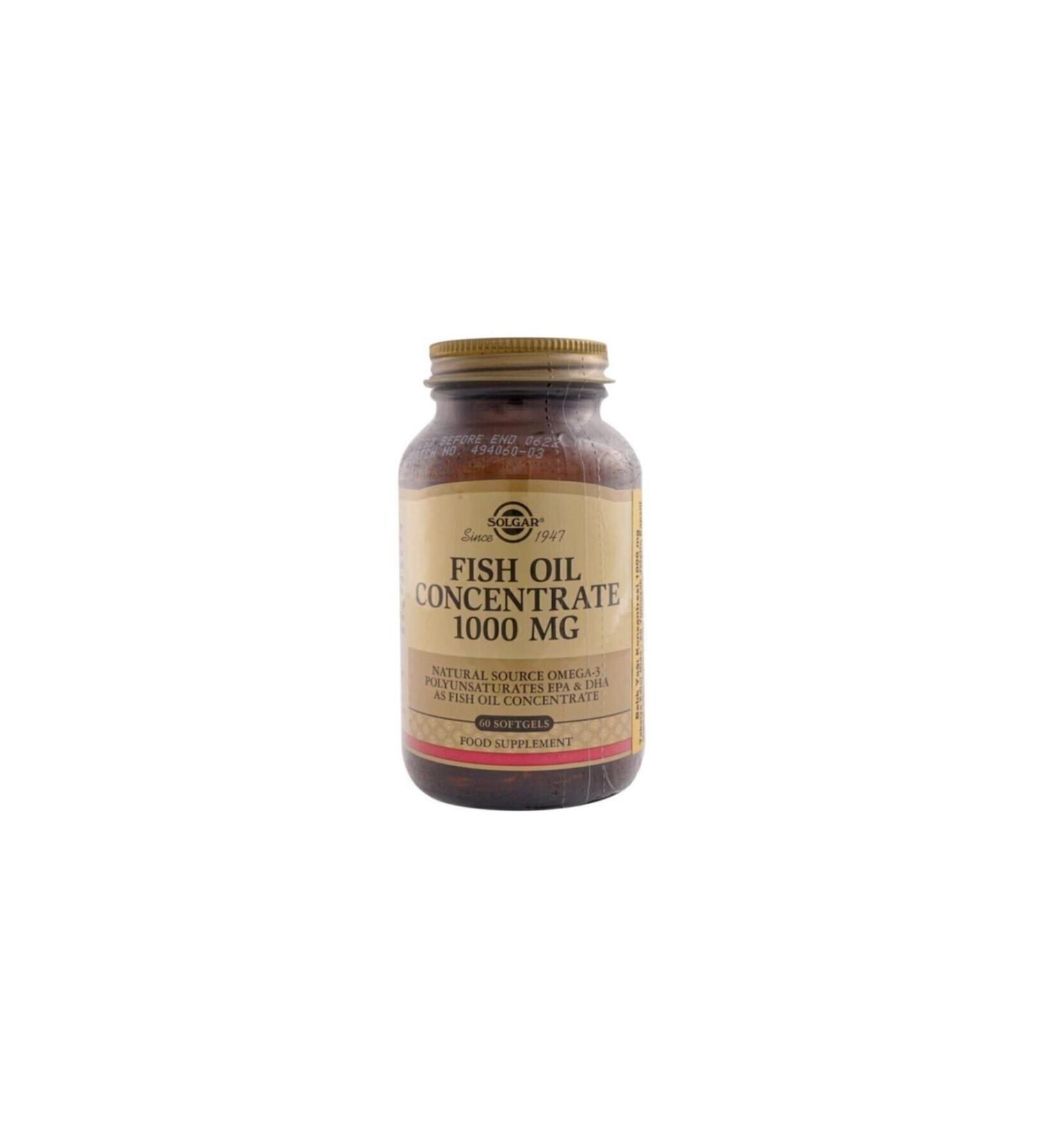 Solgar Fish Oil Concentrate 1000 Mg 60 Softgel