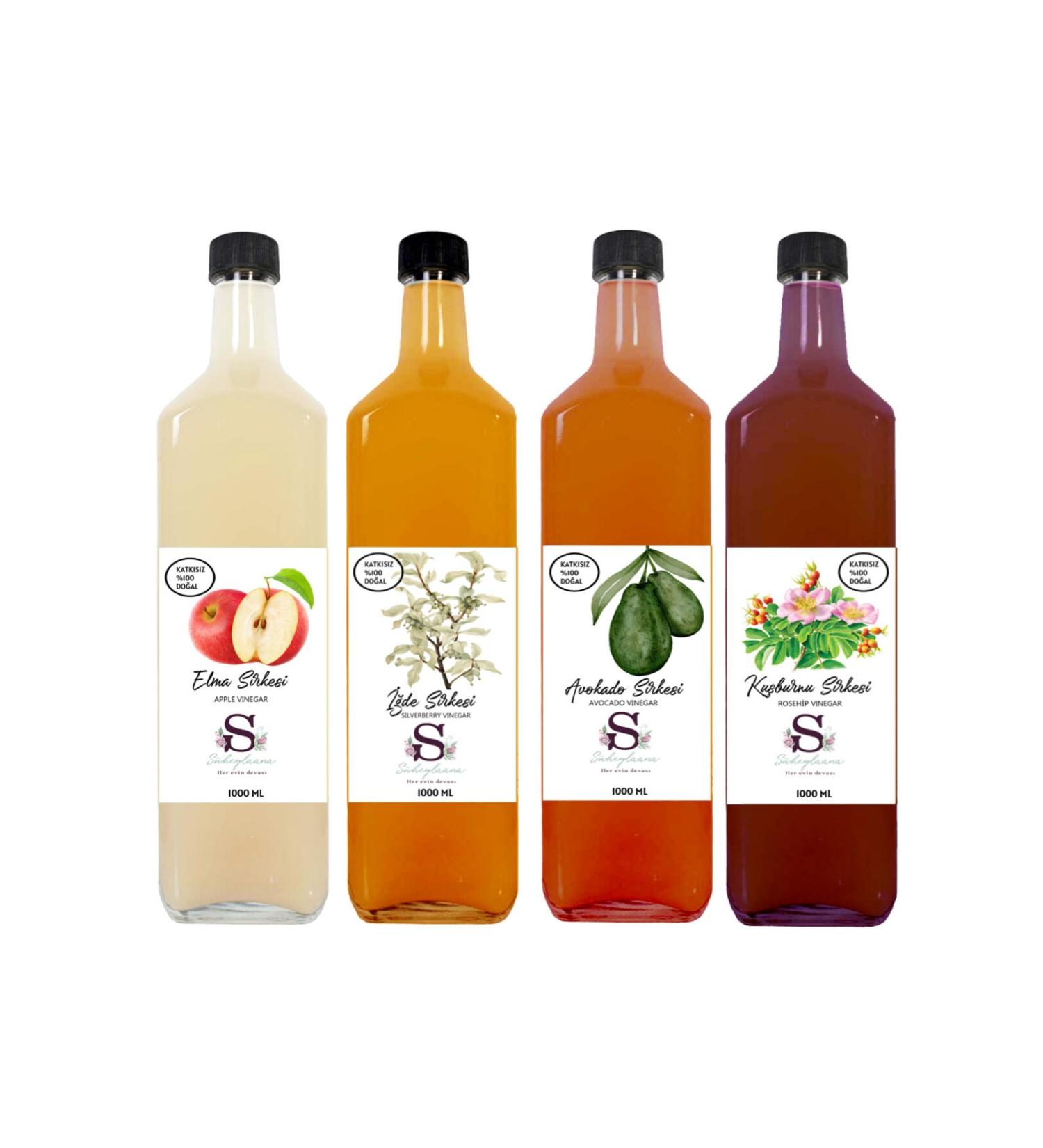S heylaana Natural Apple Melissa & Black Pepper and Pineapple Vinegar 1000 Ml