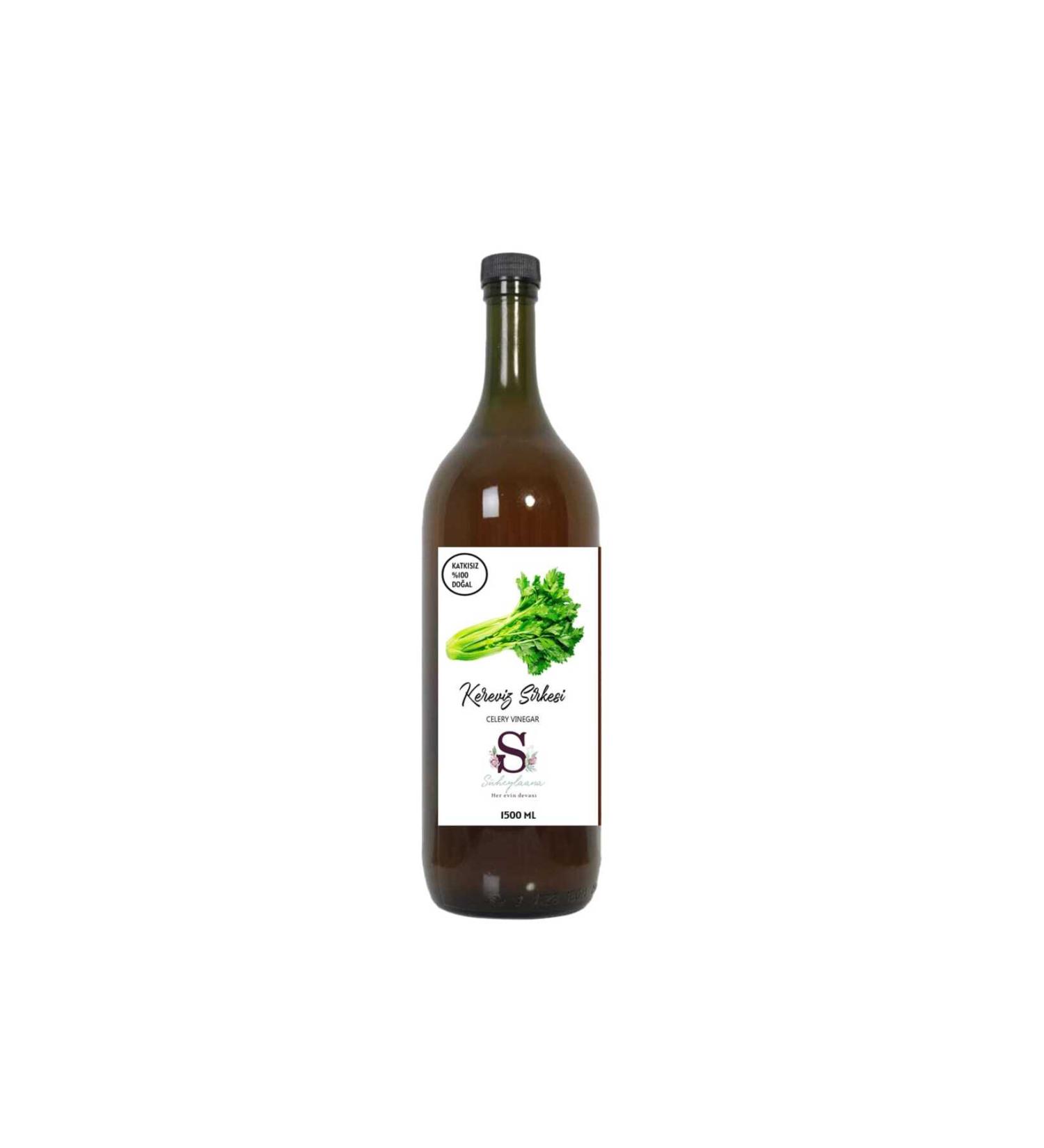 Suheylaana Natural Celery Vinegar 1000 Ml - Natural Dandelion Vinegar 1000 Ml
