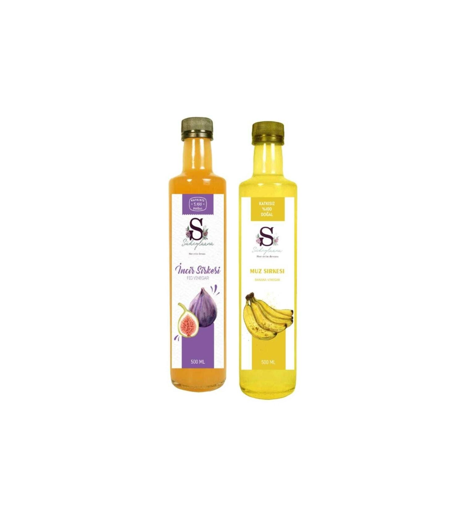 S heylaana Natural Fig Vinegar 750 Ml Natural Lavender Vinegar 500ml