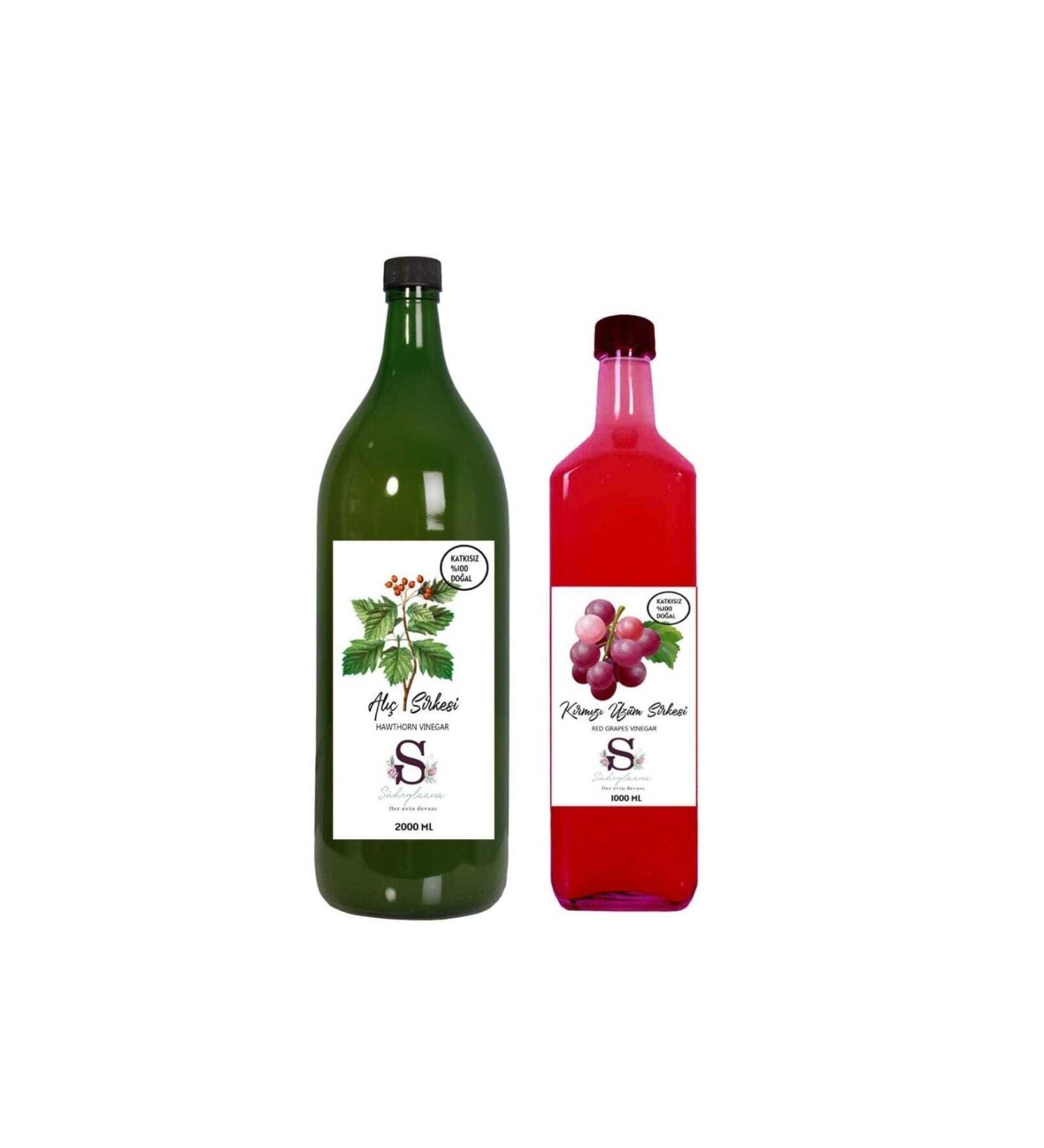 Suheylaana Natural Hawthorn Vinegar 2000 Ml - Natural Orange Vinegar 500 Ml
