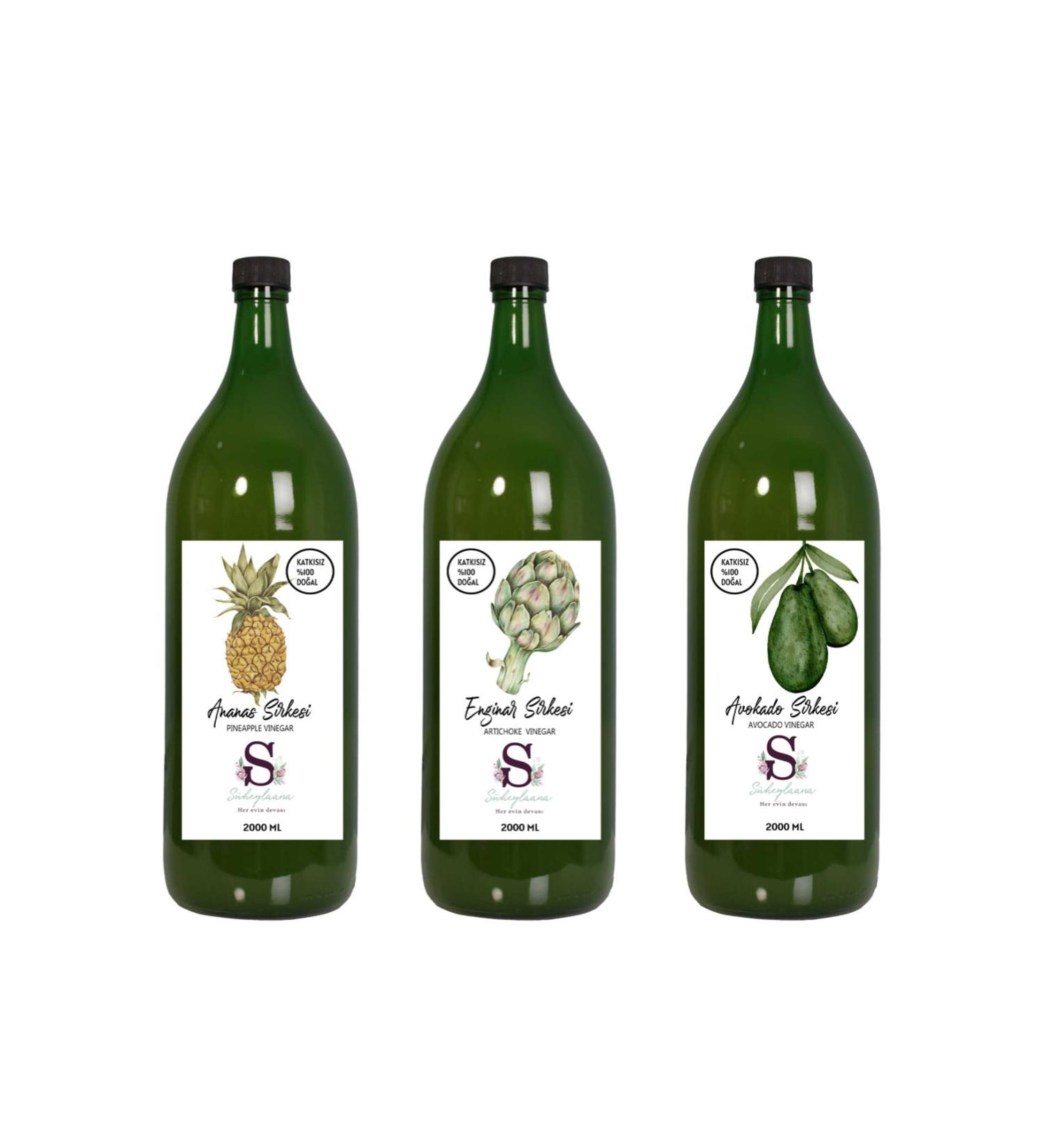 S heylaana Natural Pineapple Artichoke and Avocado Vinegar 2000 Ml