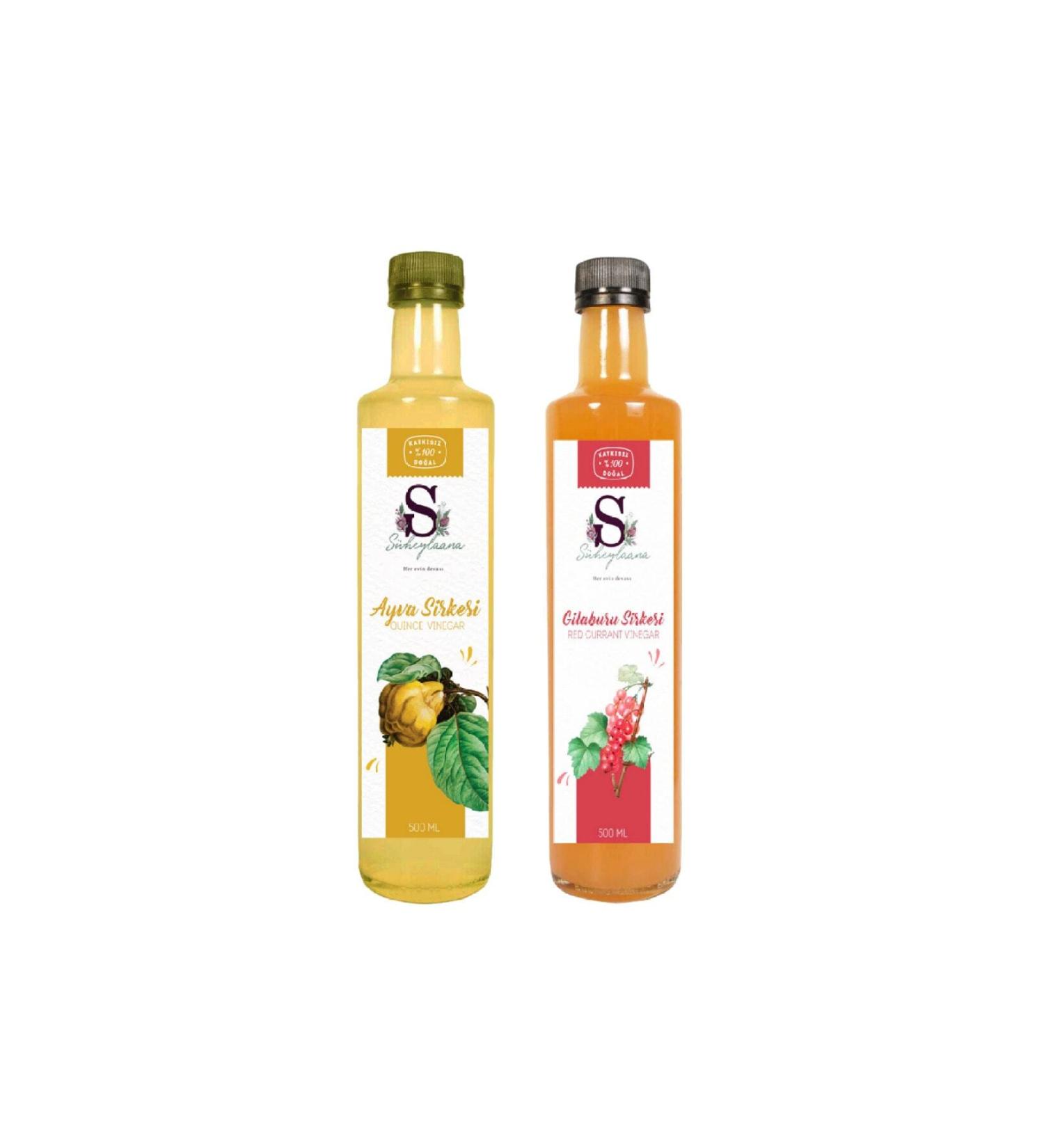 S heylaana Natural Quince Vinegar 500 Ml - Natural Dragon Fruit Vinegar 500 Ml
