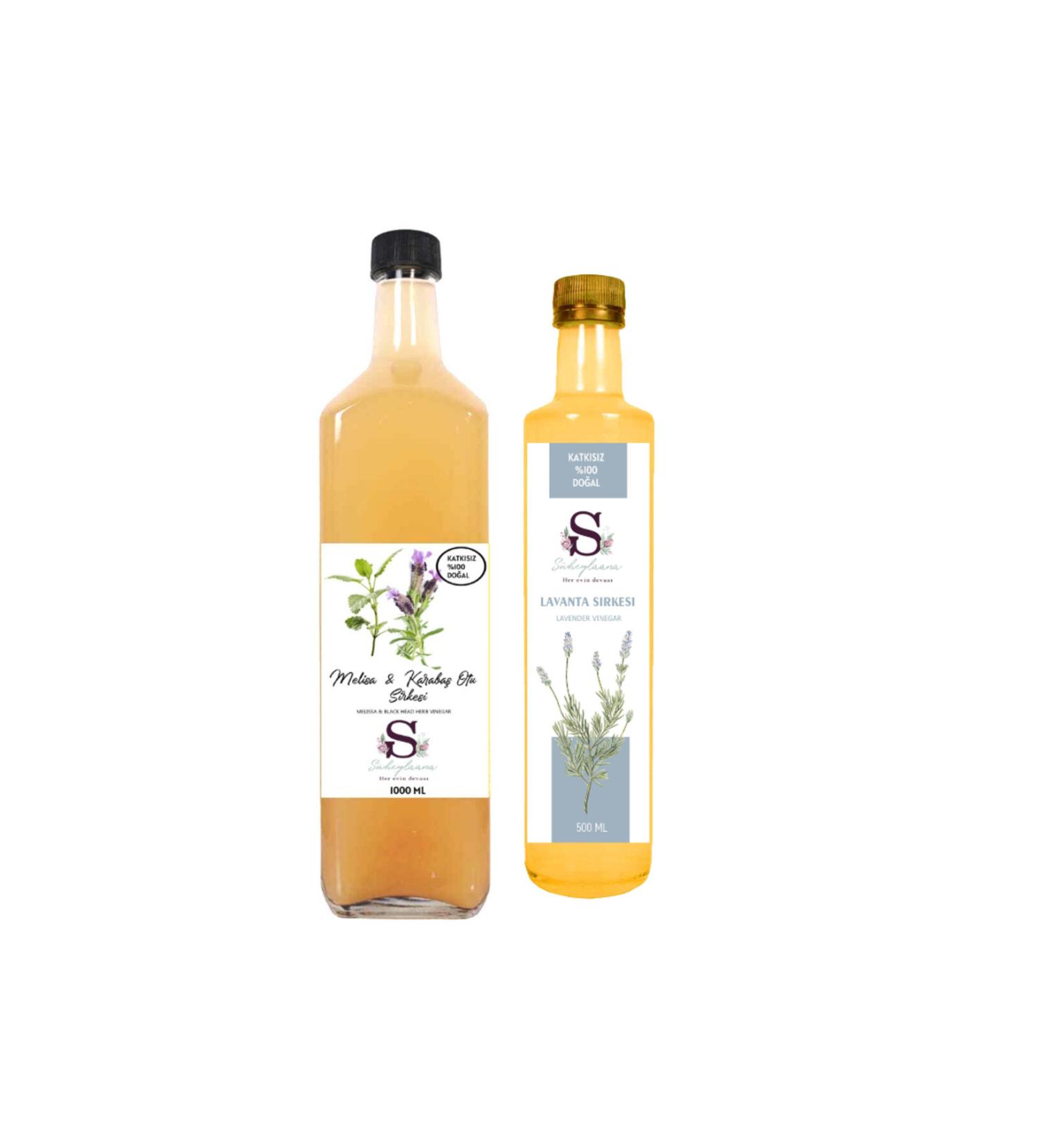 S heylaana Natural Melissa & Black Mulberry Vinegar 1000 ml and Black Mulberry Vinegar 500 ml