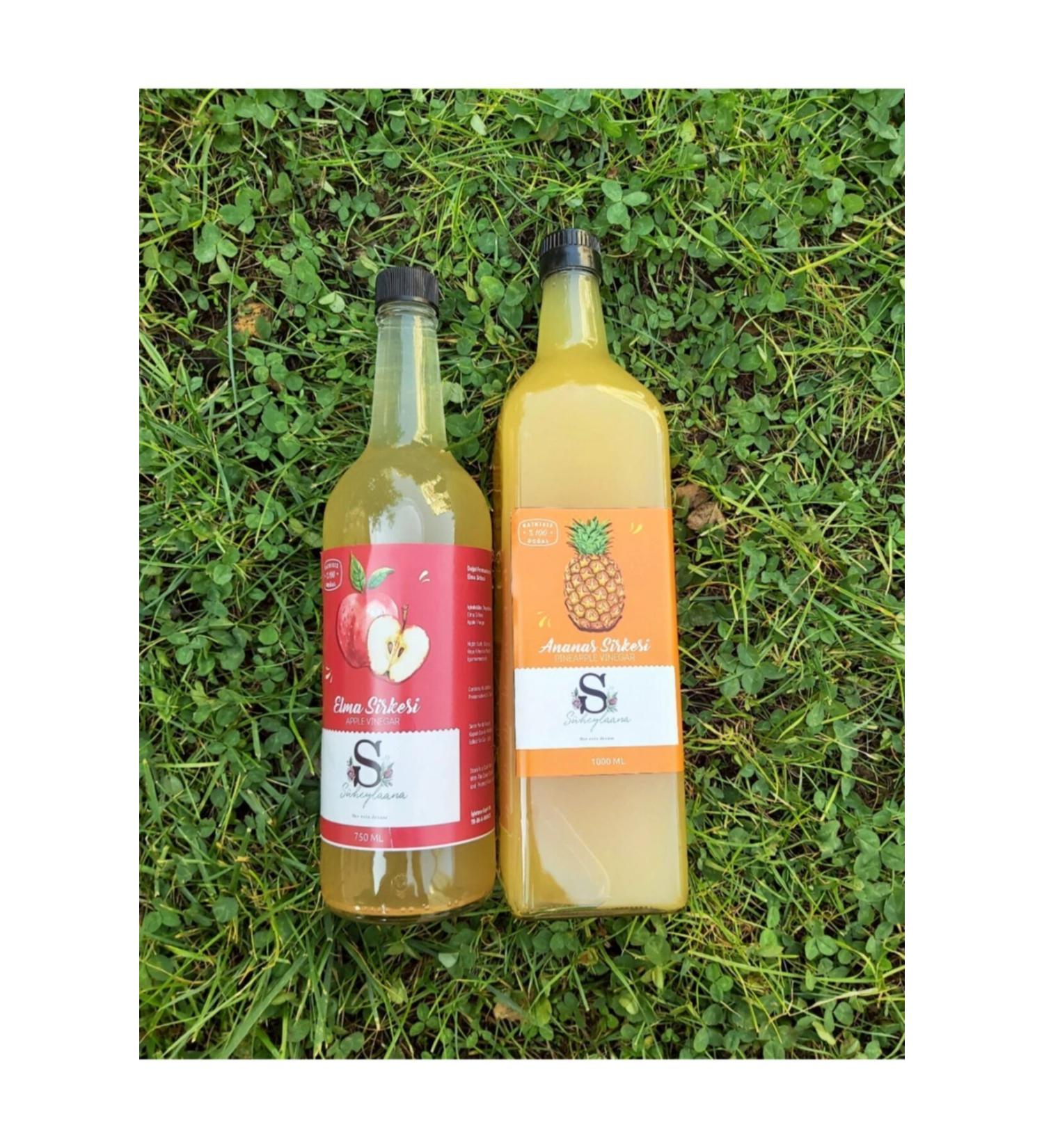 S heylaana Natural Orange Apricot Olive Leaf and Mint & Lemon Vinegar 1000 Ml