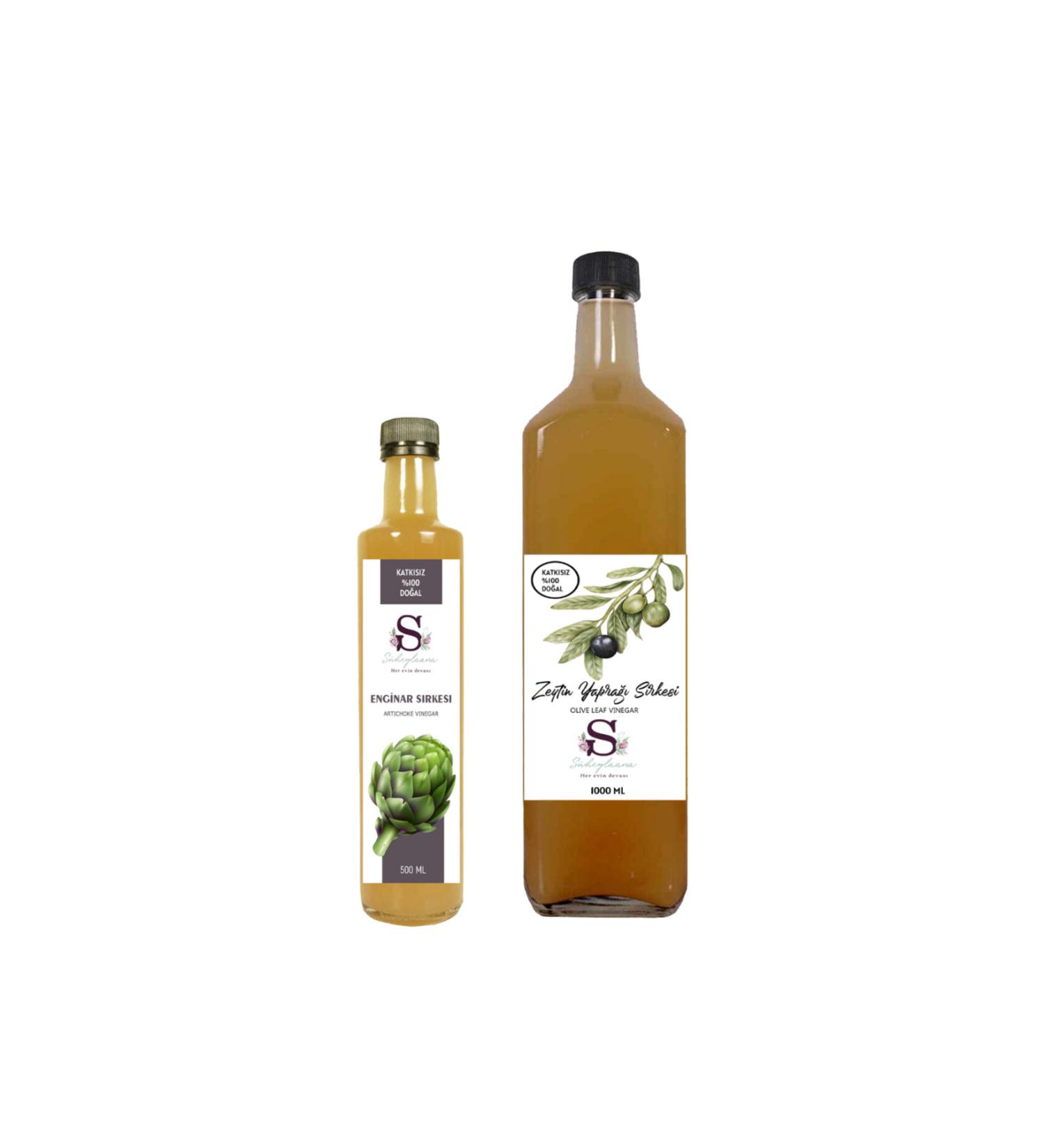 S heylaana Natural Artichoke Vinegar 1500 Ml - Natural Cranberry Vinegar 500 Ml